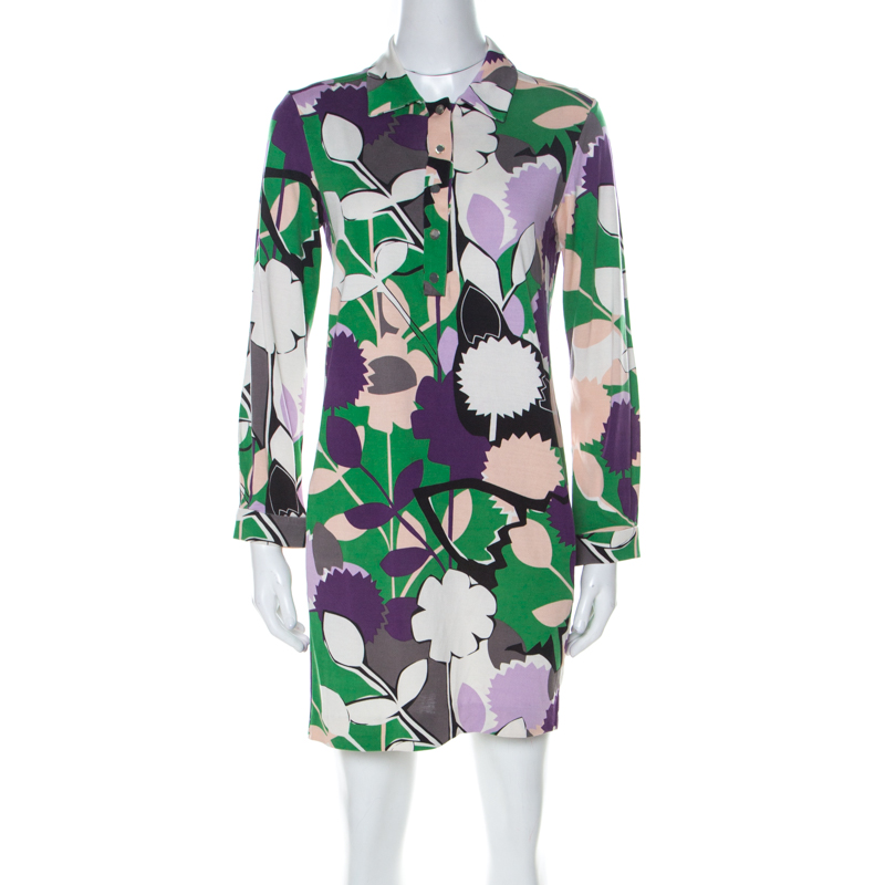 

Diane von Furstenberg Multicolor Printed Silk Jersey Nicole Tunic