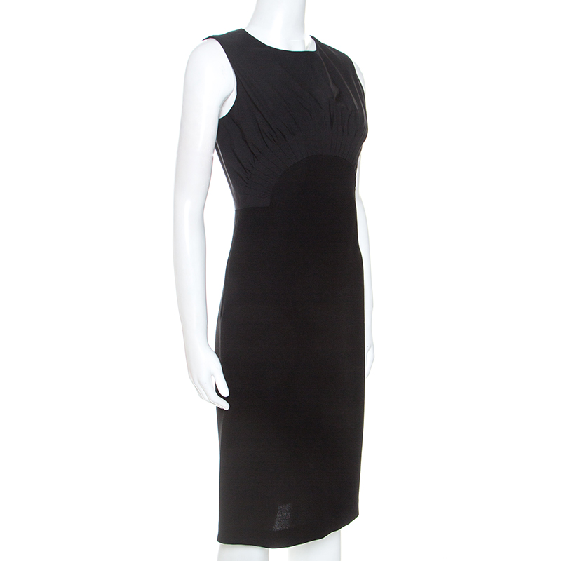 

Diane Von Furstenberg Black Crepe Sleeveless Asabi Dress