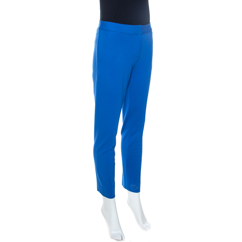 

Diane von Furstenberg Blue Stretch Knit Genesis Pants