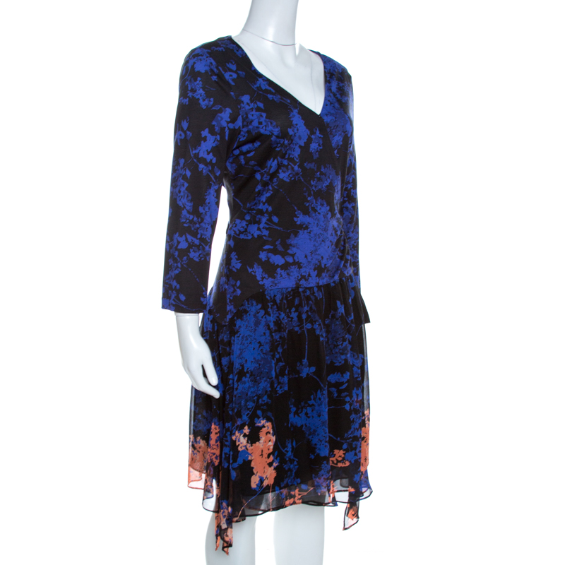 

Diane Von Furstenberg Multicolor Printed Riviera Wrap Dress