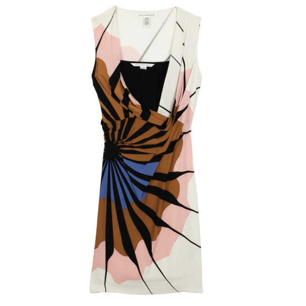 Pre Owned Diane Von Furstenburg Adalvino Dress M