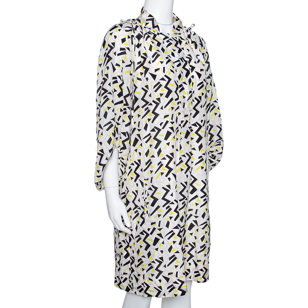 

Diane Von Furstenberg Multicolor Printed Tie Detail Bairly Louche Dress