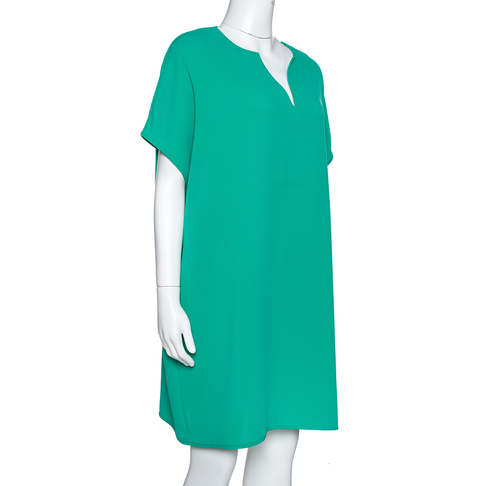 

Diane von Furstenberg Green Crepe Kora Tunic Dress