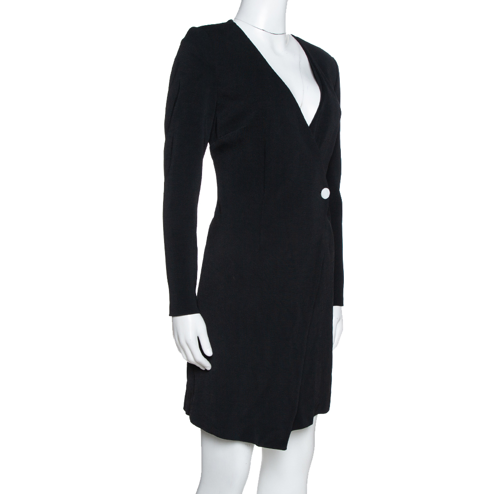 

Diane von Furstenberg Black Jersey Mini Wrap Dress