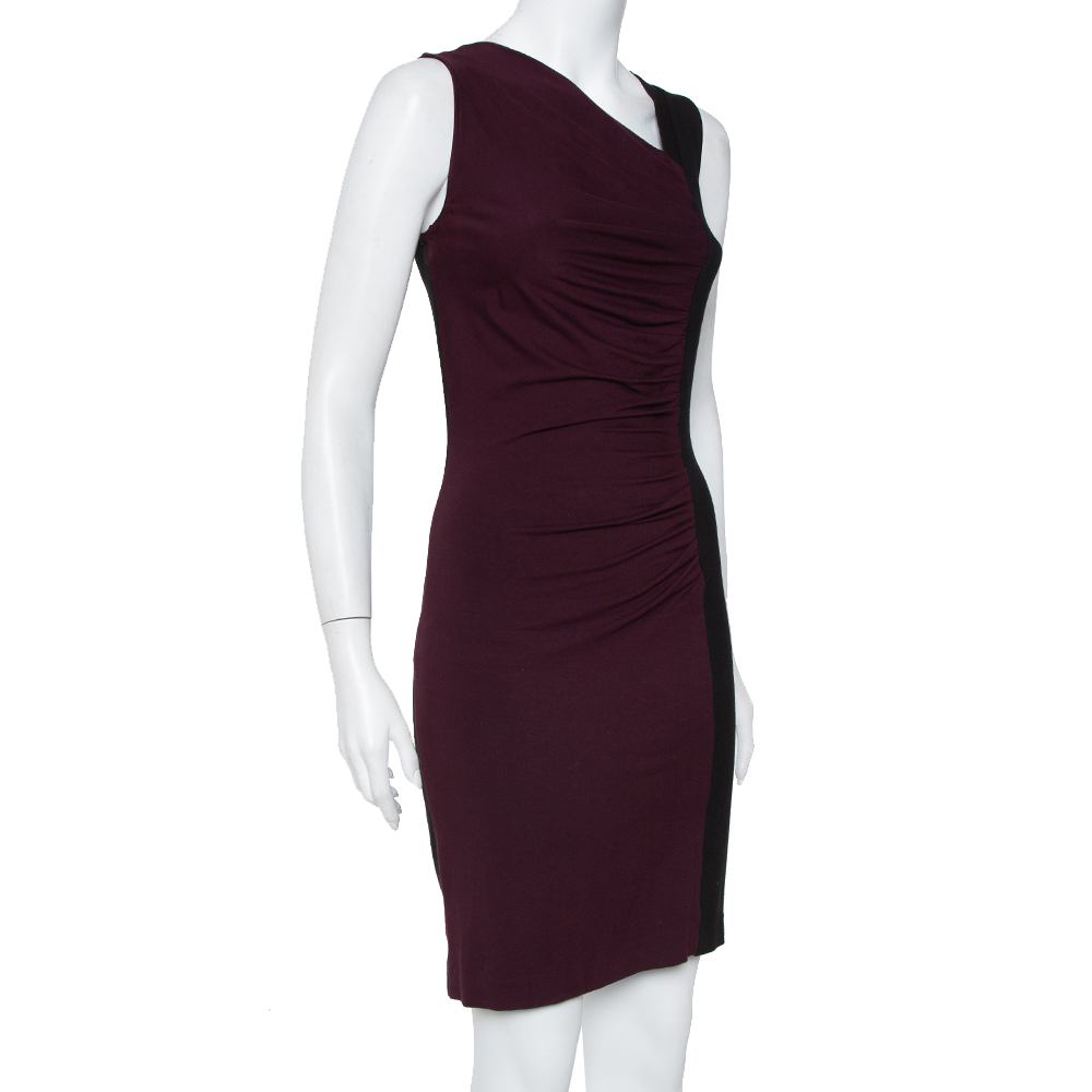 

Diane Von Furstenberg Colorblock Stretch Knit Gladys Dress, Burgundy