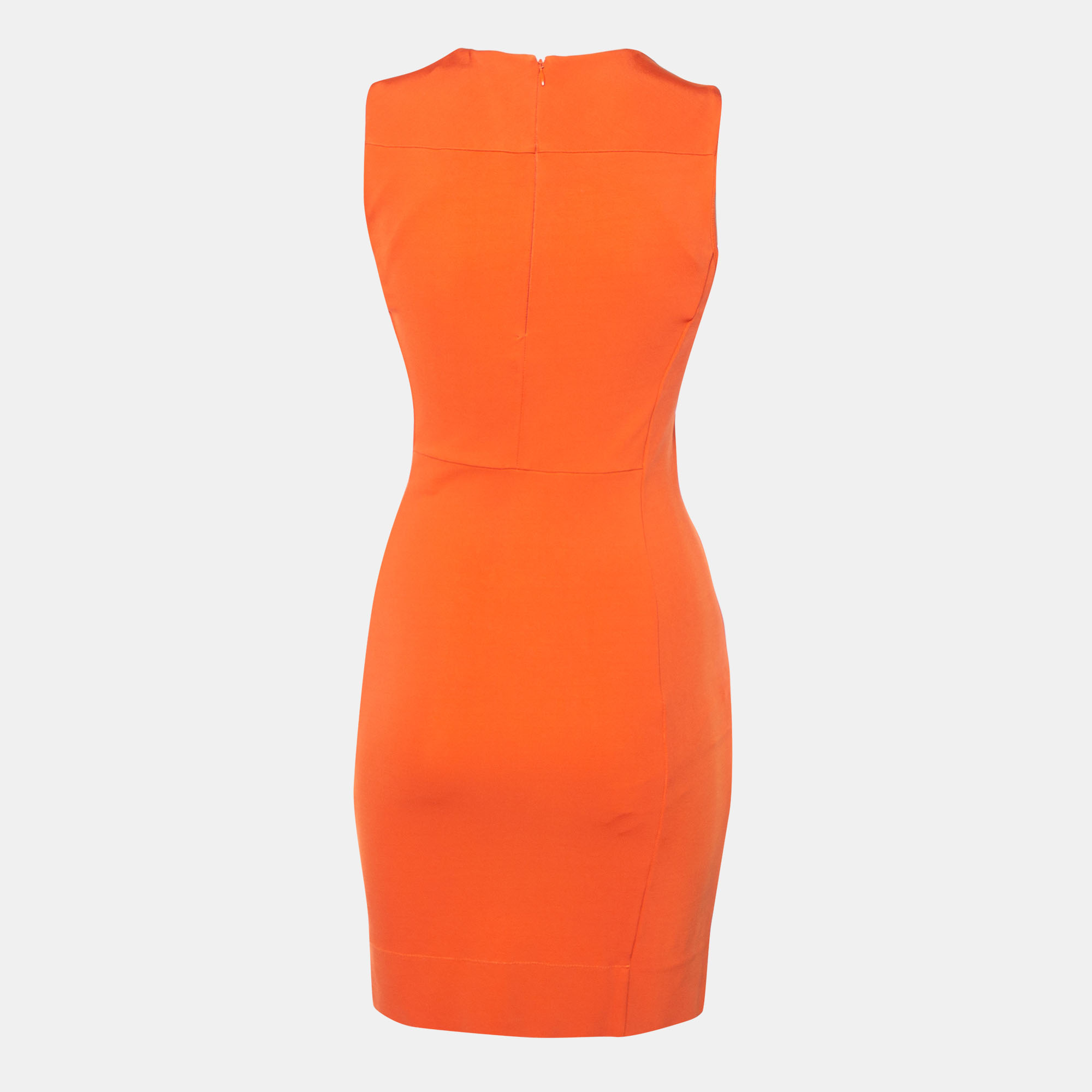 

Diane von Furstenberg Orange Stretch Knit Reona Sheath Dress