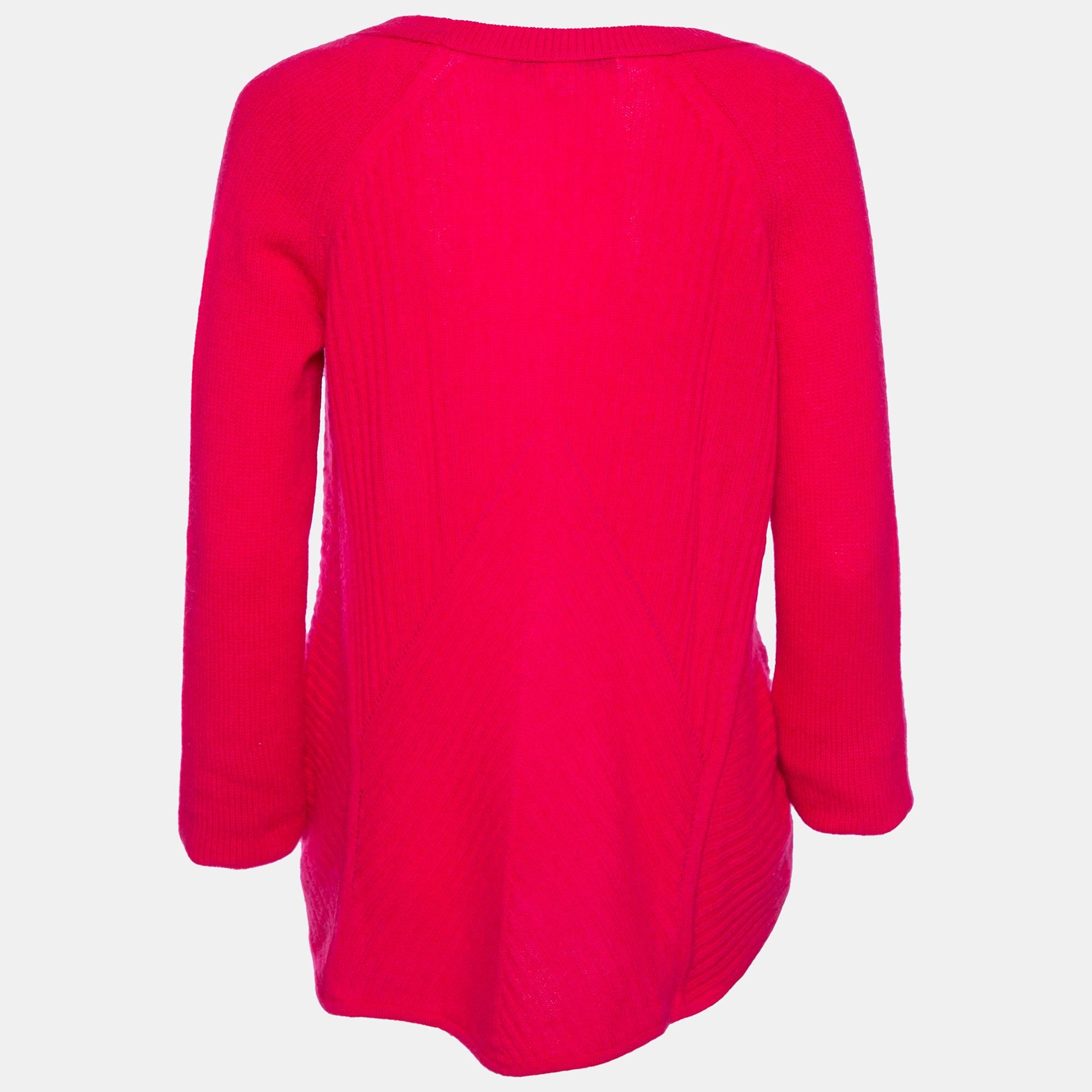 

Diane von Furstenberg Pink Cashmere Knit Ivory Sweater