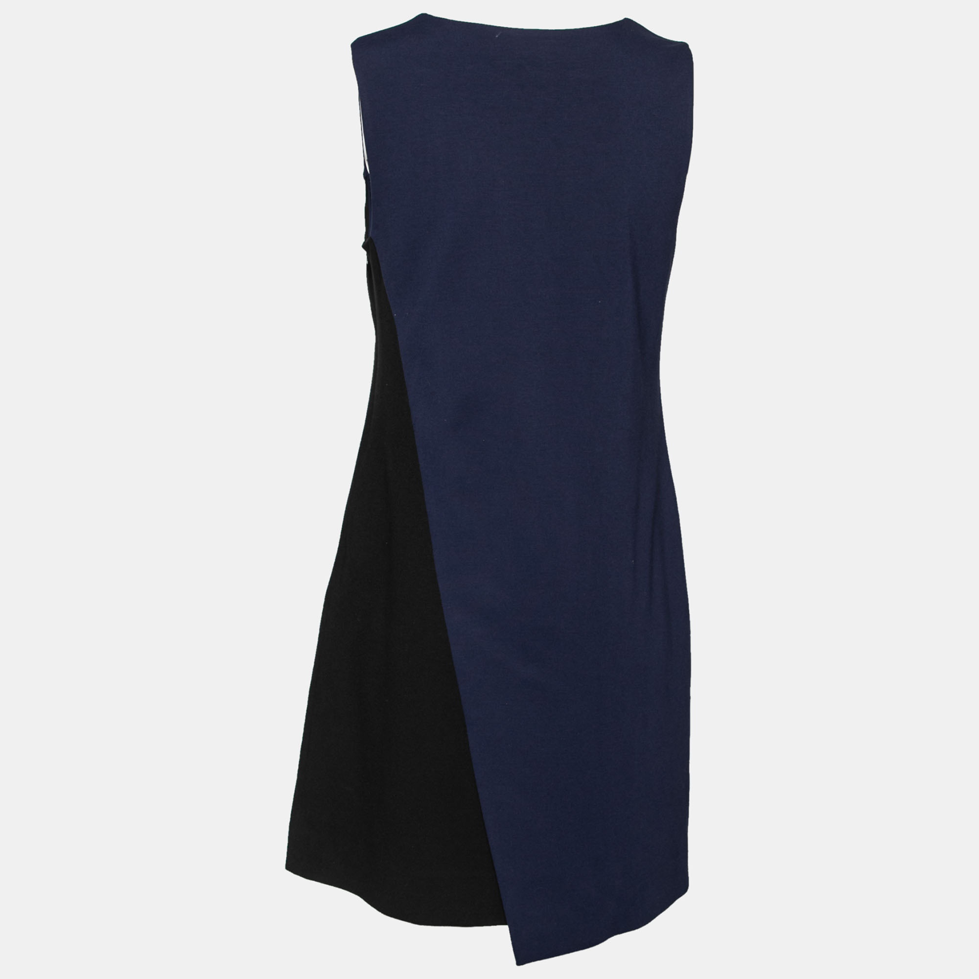 

Diane von Furstenberg Blue and Black Stretch Knit Dress