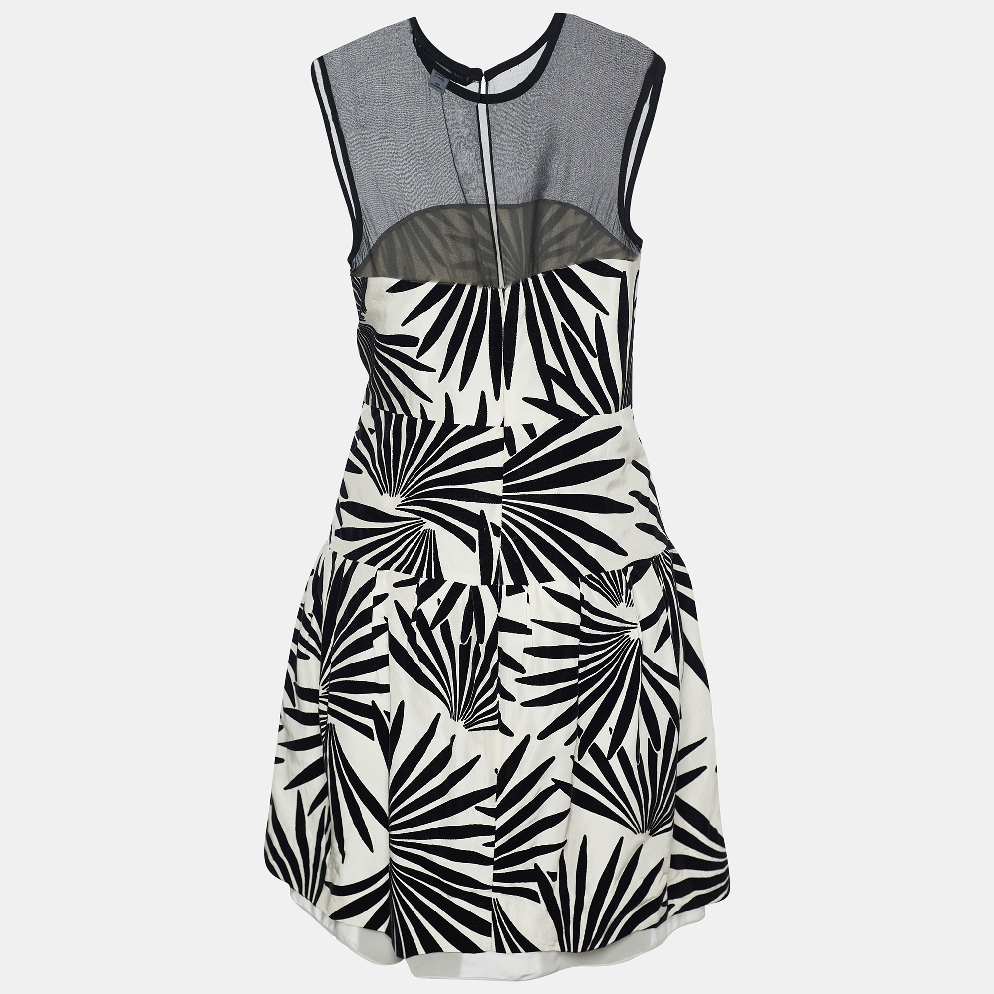 

Diane von Furstenberg Monochrome Devoré Yarra Habotai Dress, White