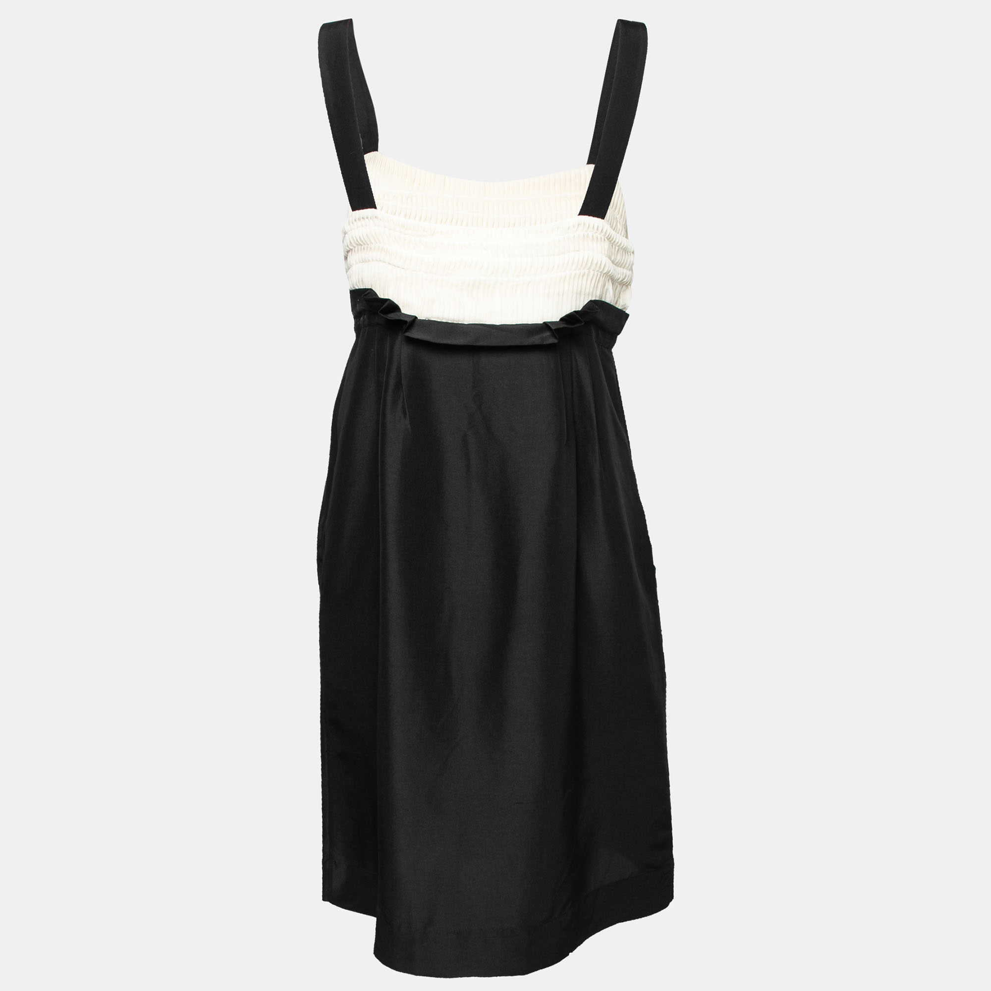 

Diane Von Furstenberg Black Silk Sleeveless Celardo Mini Dress