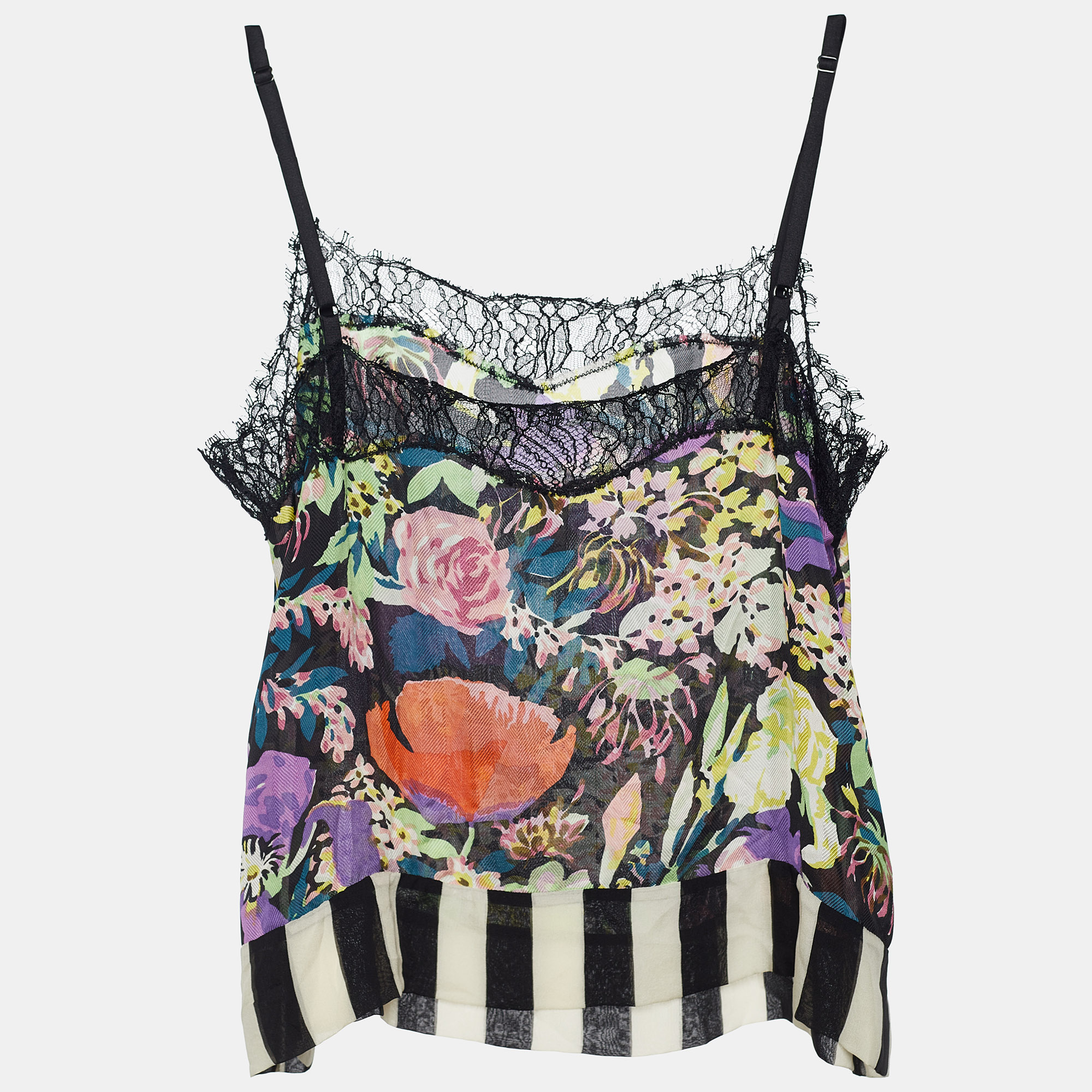 

Diane von Furstenberg Floral Silk Parisse Cami Top, Multicolor