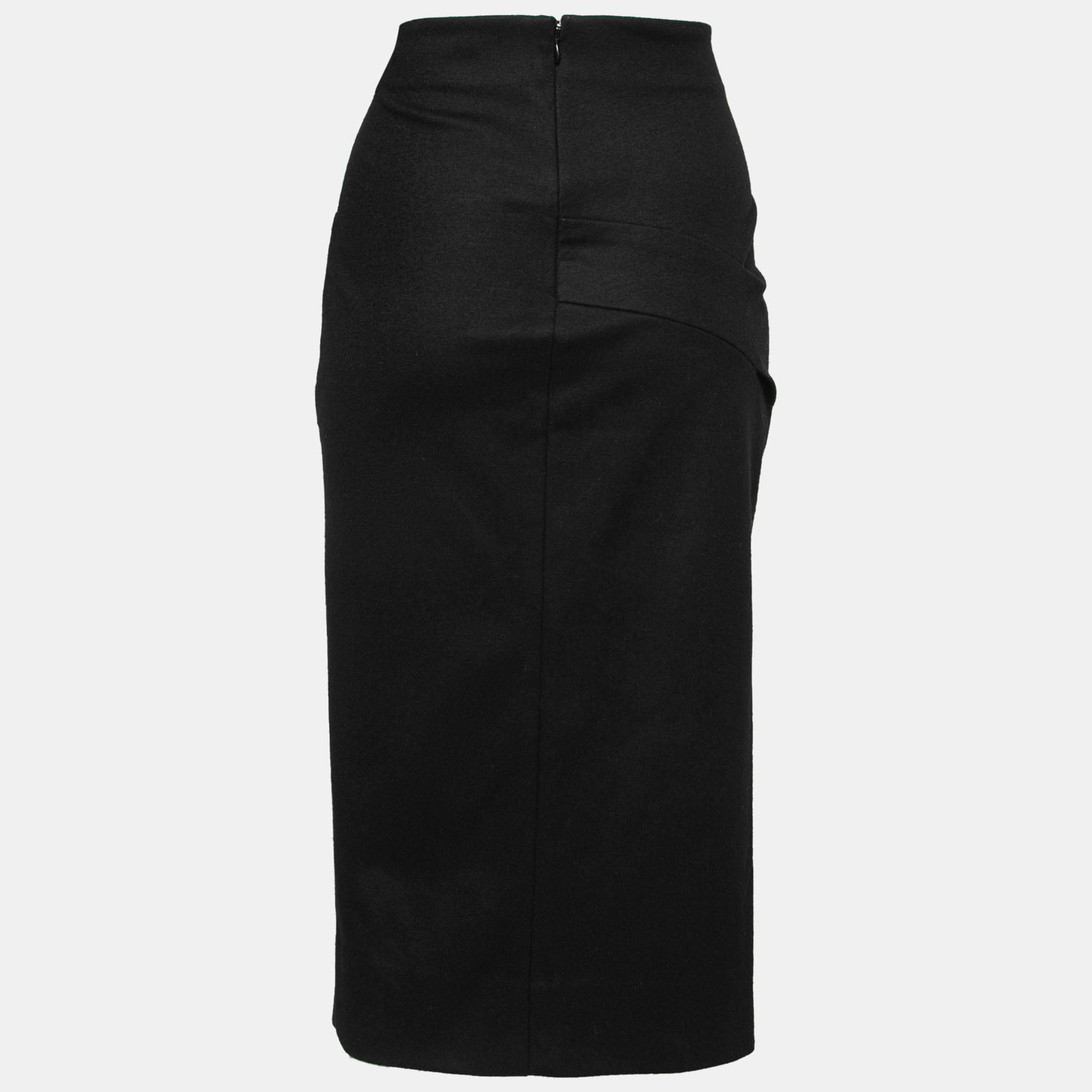 

Diane von Furstenberg Black Stretch-Wool Pencil Skirt