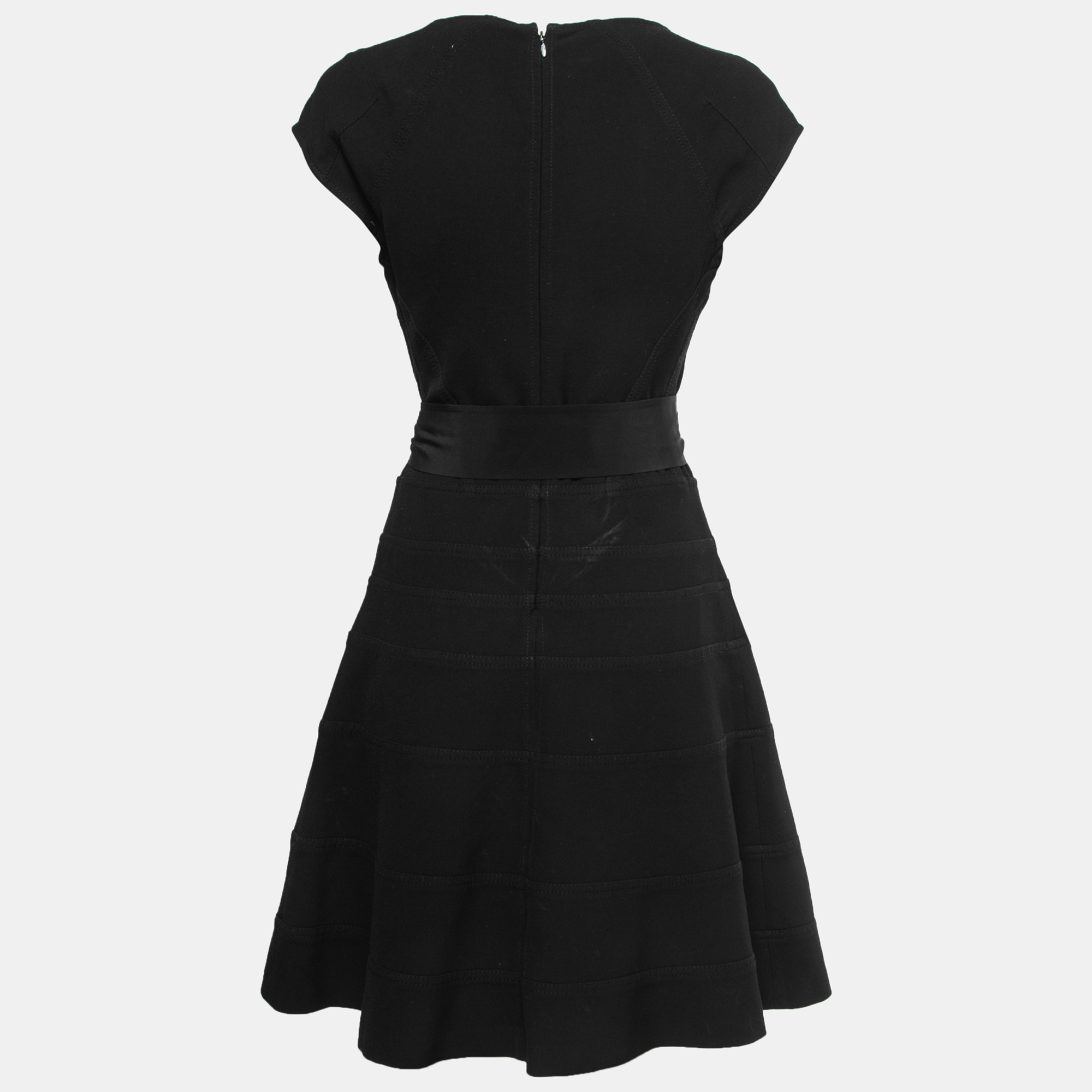 

Diane von Furstenberg Black Knit A-Line Midi Dress