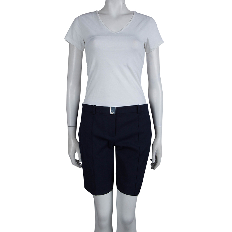 

Diane Von Furstenberg Navy Blue Boymuda Shorts
