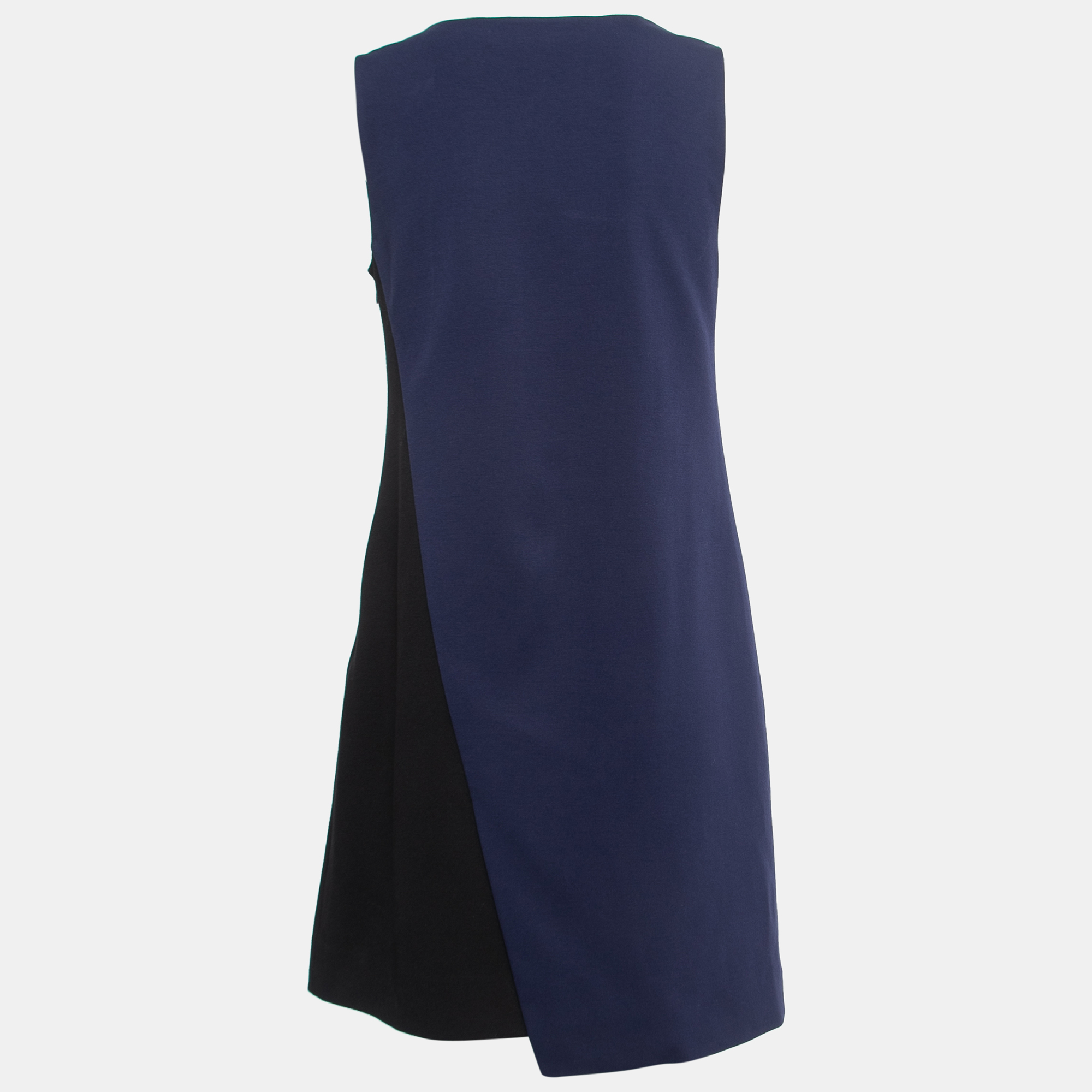 

Diane Von Furstenberg Navy Blue/Black Knit Sleeveless A-Line Mini Dress
