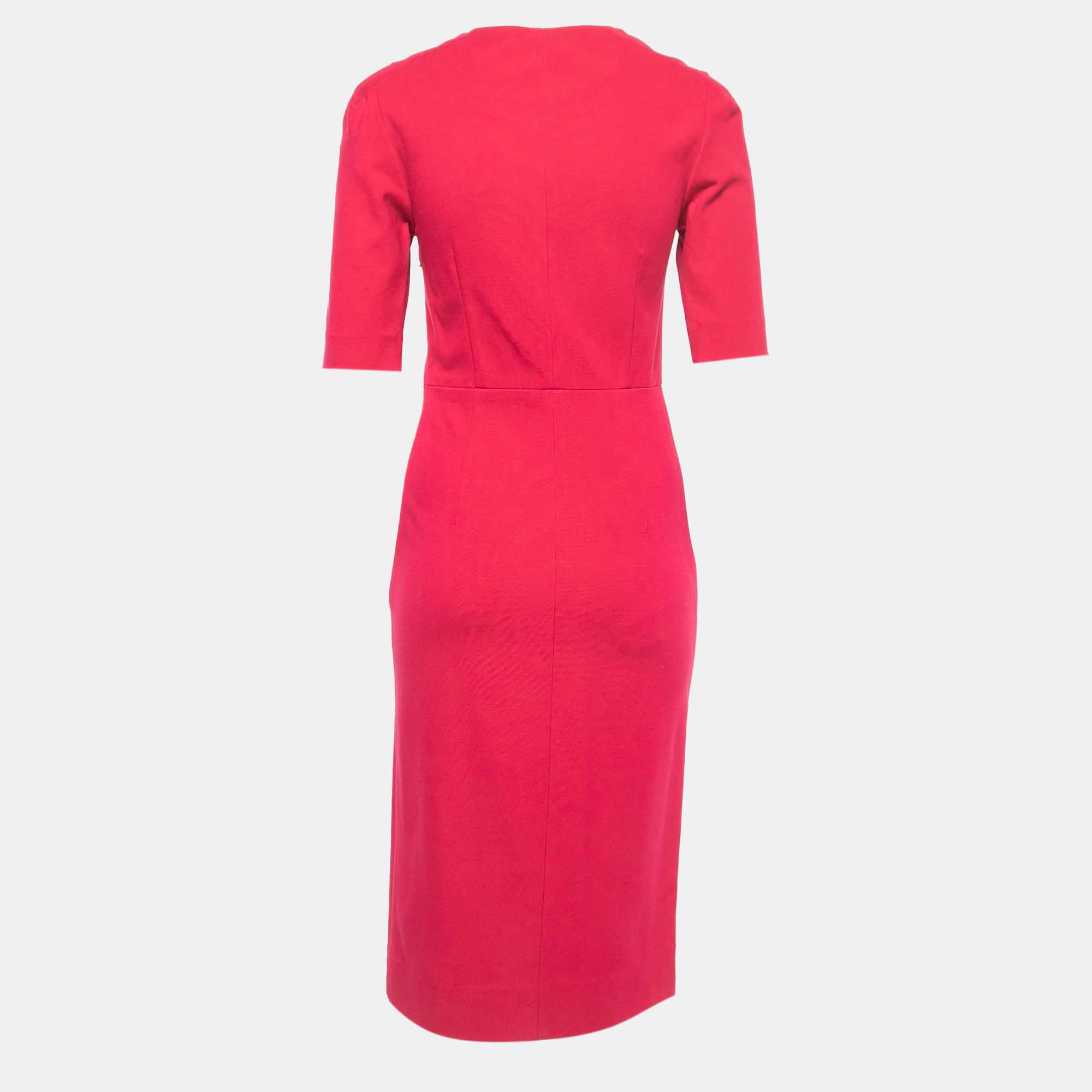

Diane Von Furstenberg Pink Knit Midi Dress