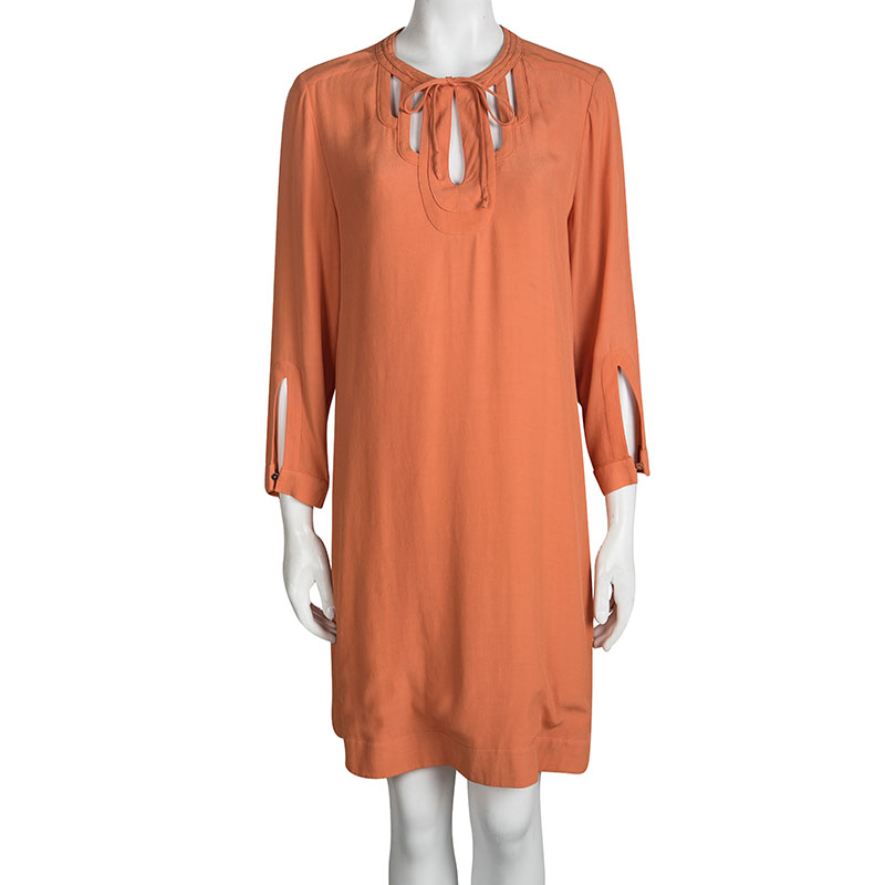 

Diane Von Furstenberg Orange Long Sleeve Kea Dress