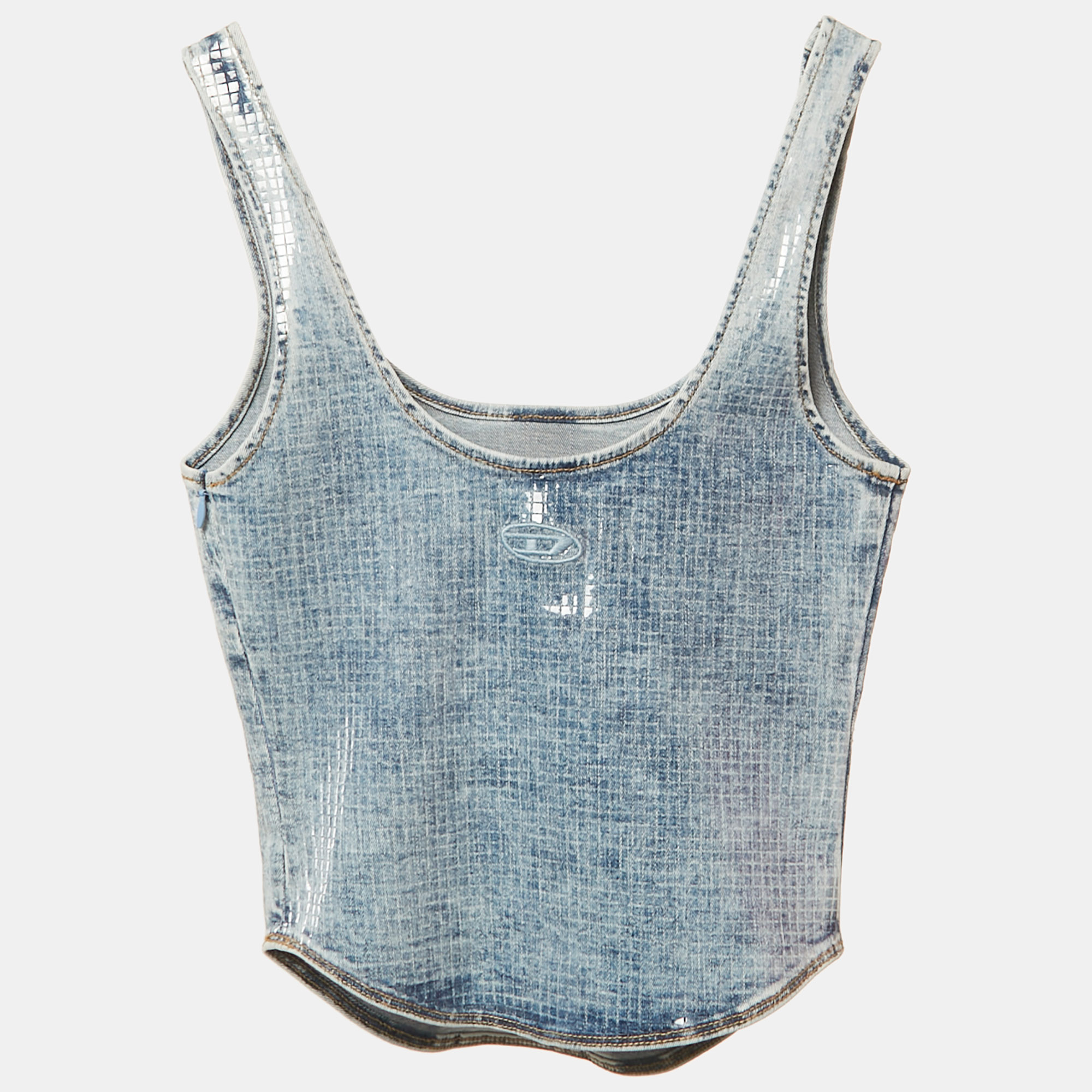 

Diesel Blue Denim De-Shi-S Tank Top XS