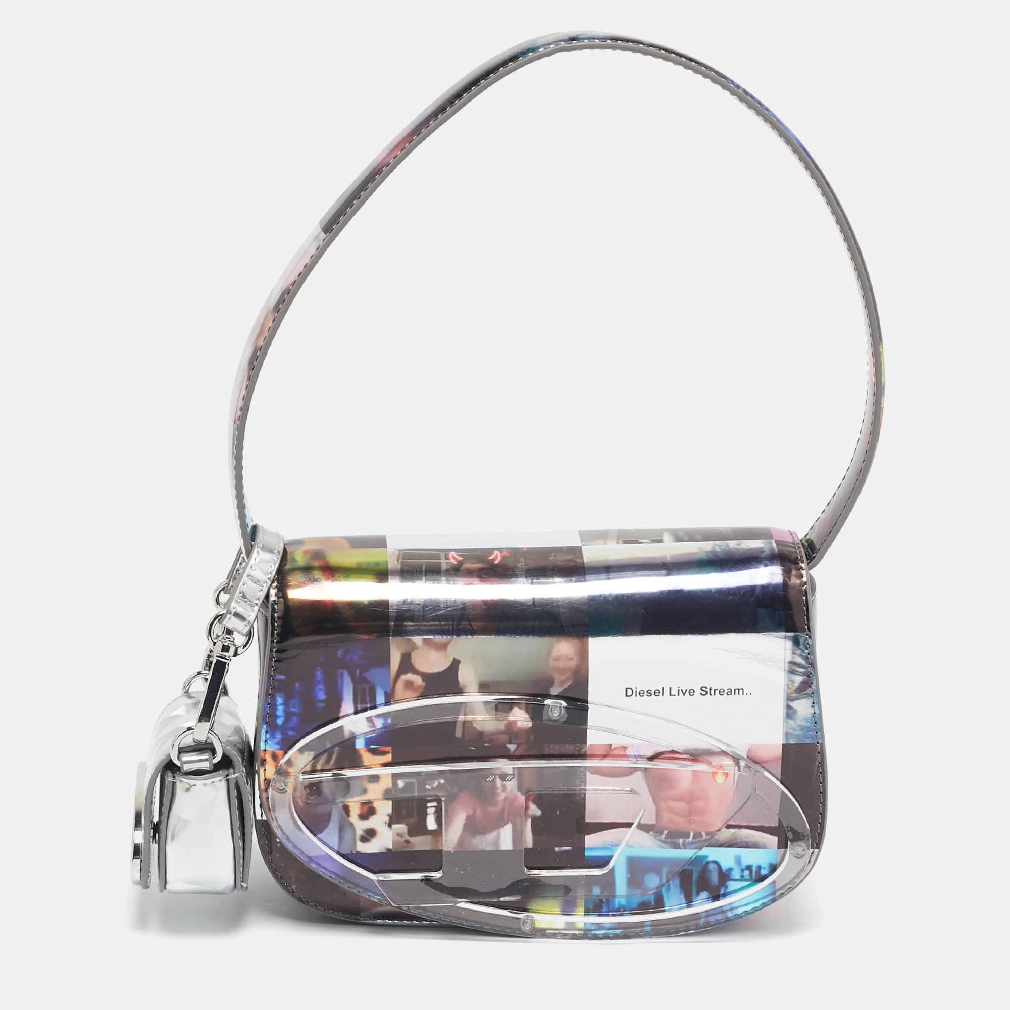 

Diesel Multicolor Patent Leather 1DR-Iconic Shoulder Bag