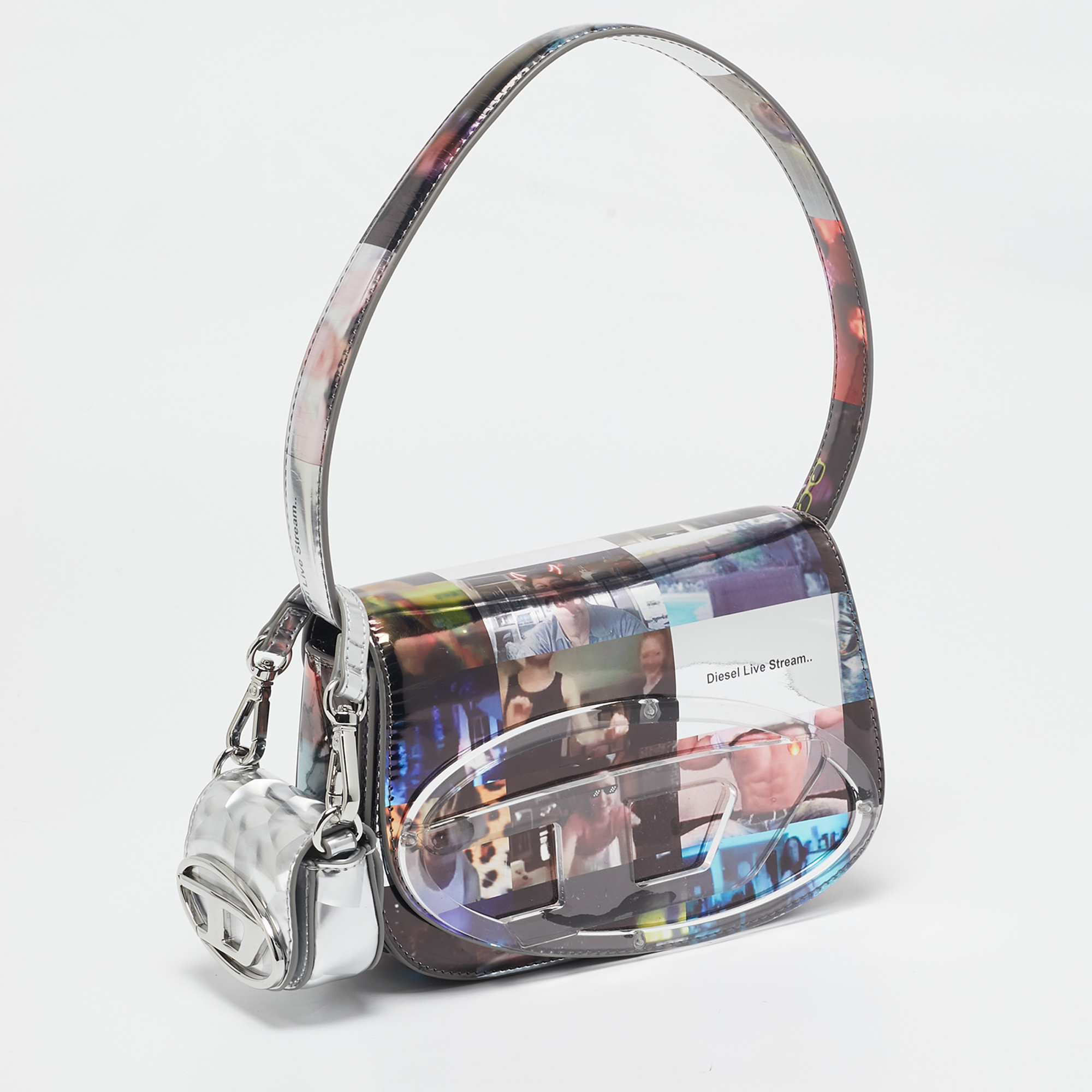 Diesel Multicolor Patent Leather 1DR-Iconic Shoulder Bag 