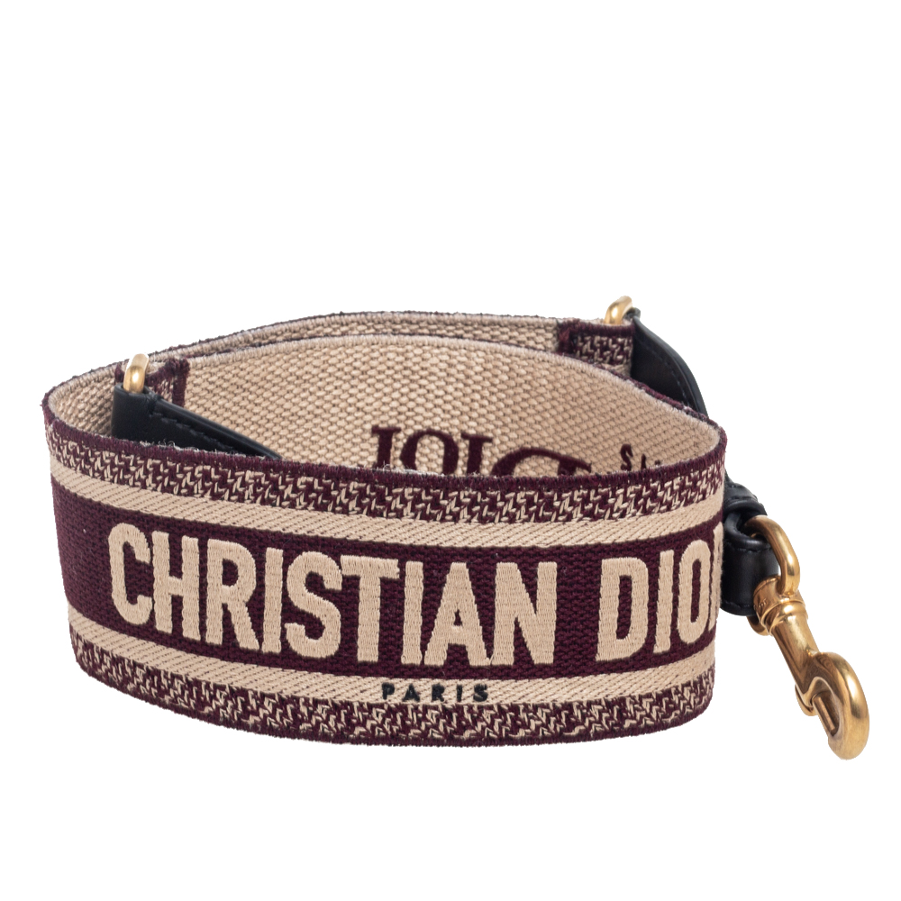 

Dior Multicolor Canvas and Leather Shoulder Bag Strap