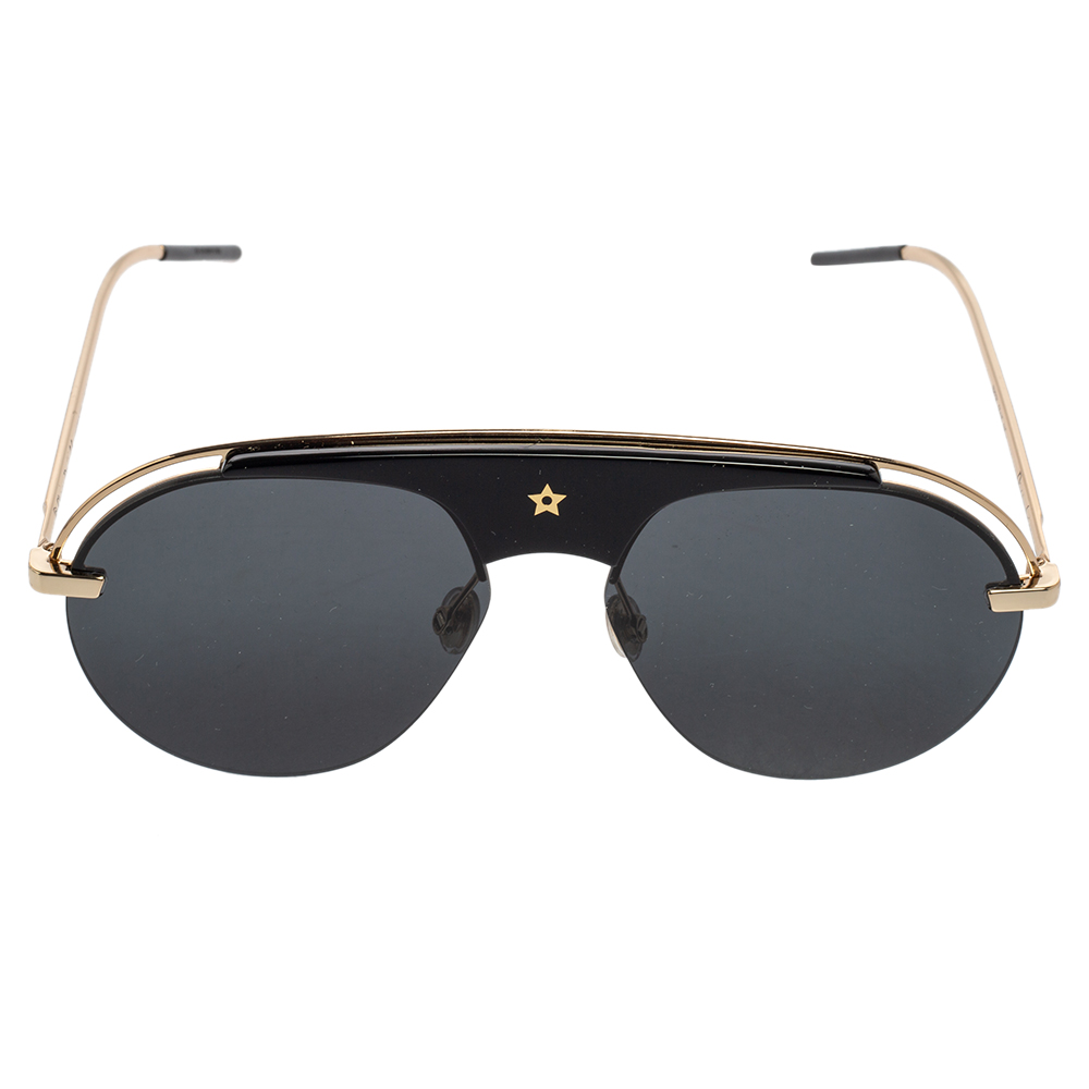 

Dior Gold Tone/Grey Dio(r)evolution Aviator Sunglasses