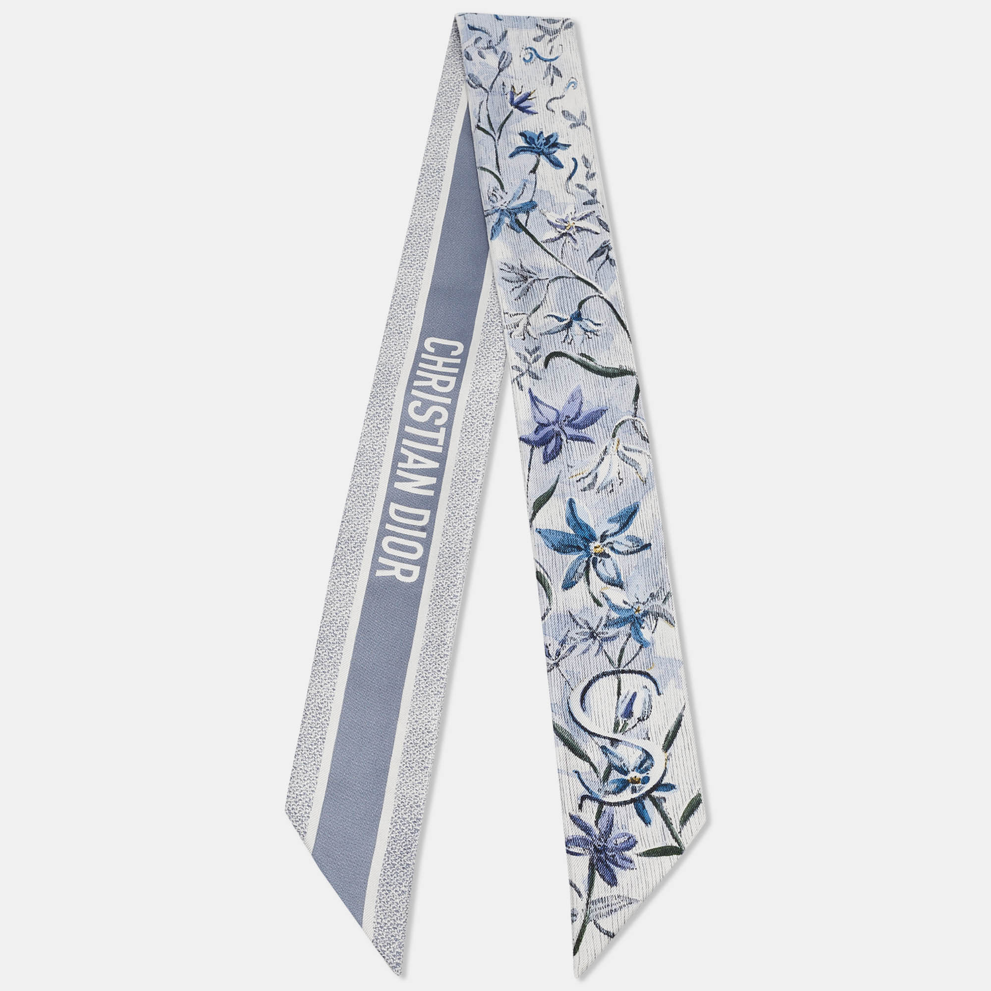 

Dior Blue Printed Silk ABCDior  Scille Mitzah