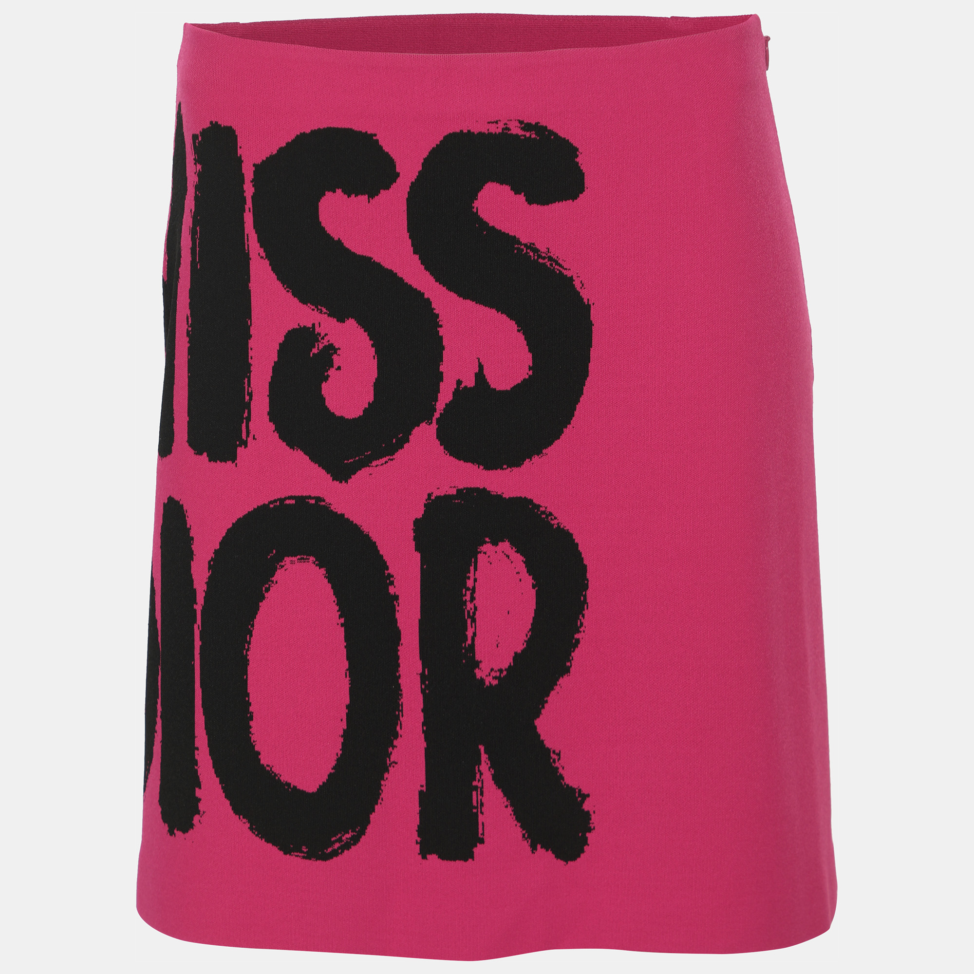 

Dior Pink Jersey Miss Dior Print Mini Skirt S