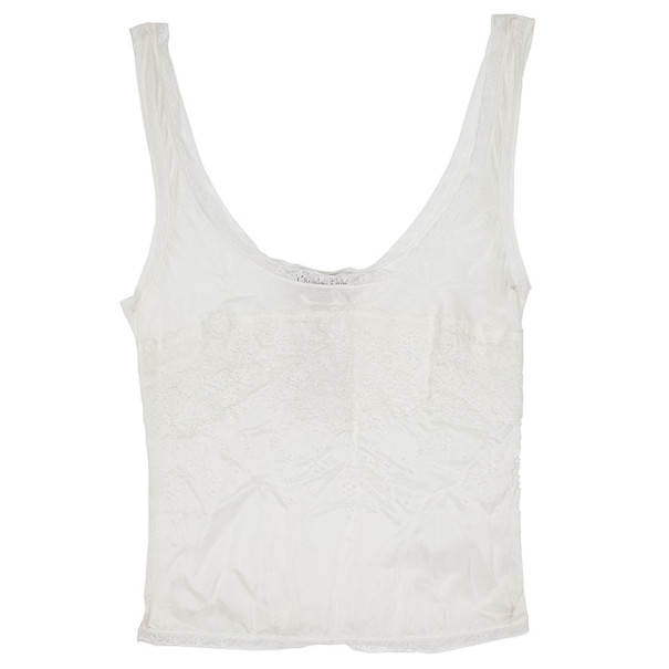 Pre Owned Dior White Lace Camisole
