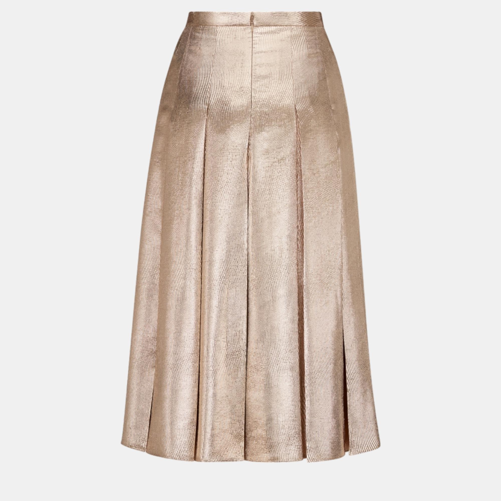 

Christian Dior Beige Lurex Skirt