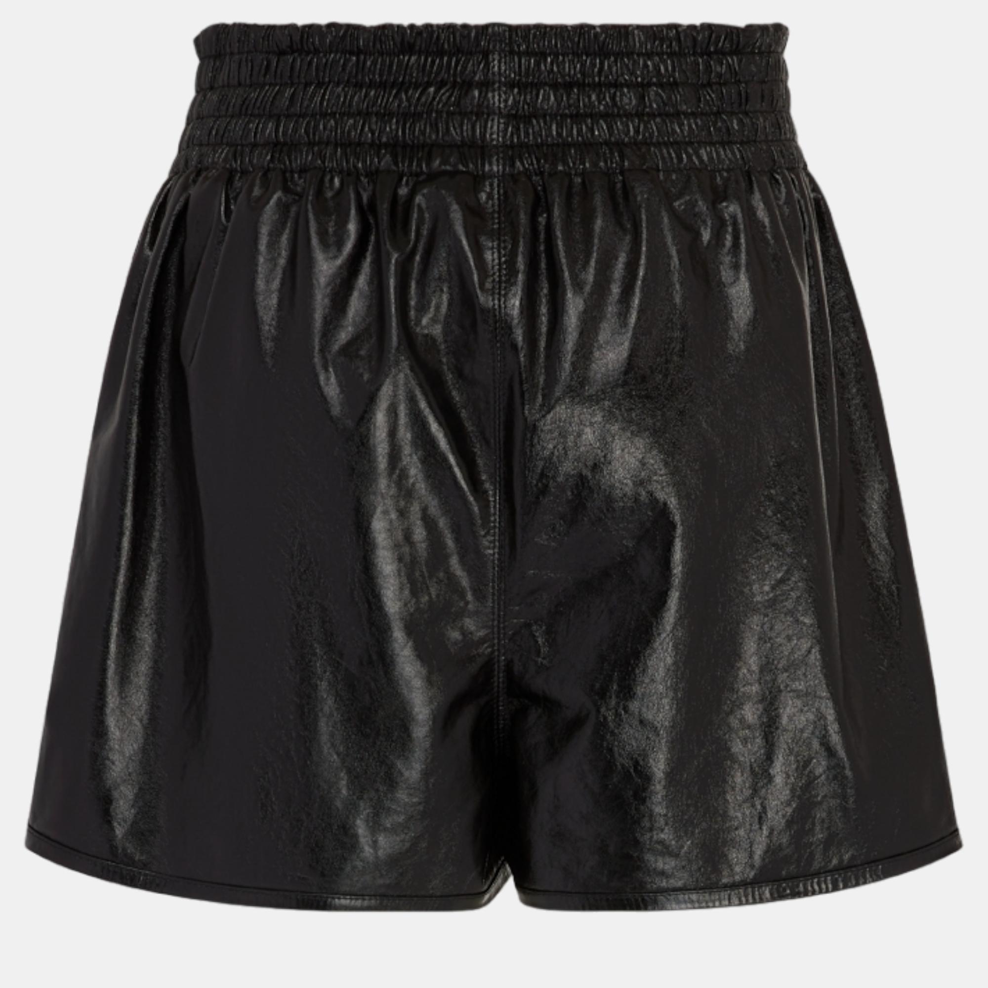 

Christian Dior Black Lambskin Shorts