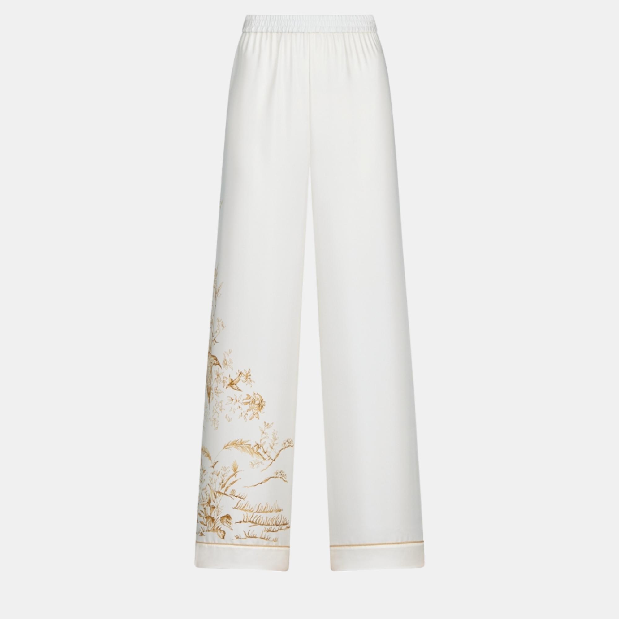 

Christian Dior Gold Silk Pants