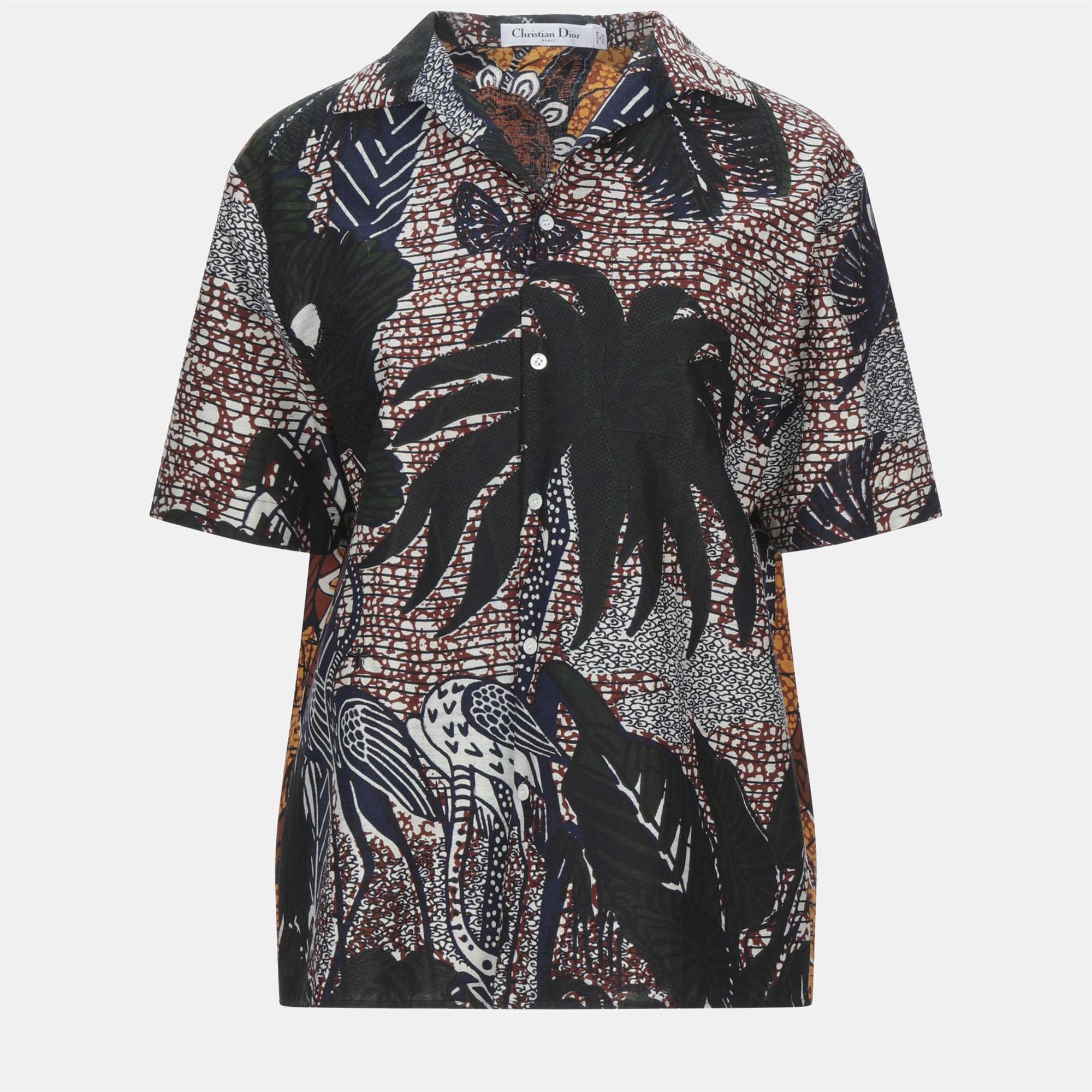 

Dior Multicolor Printed Cotton Shirt  (FR 40