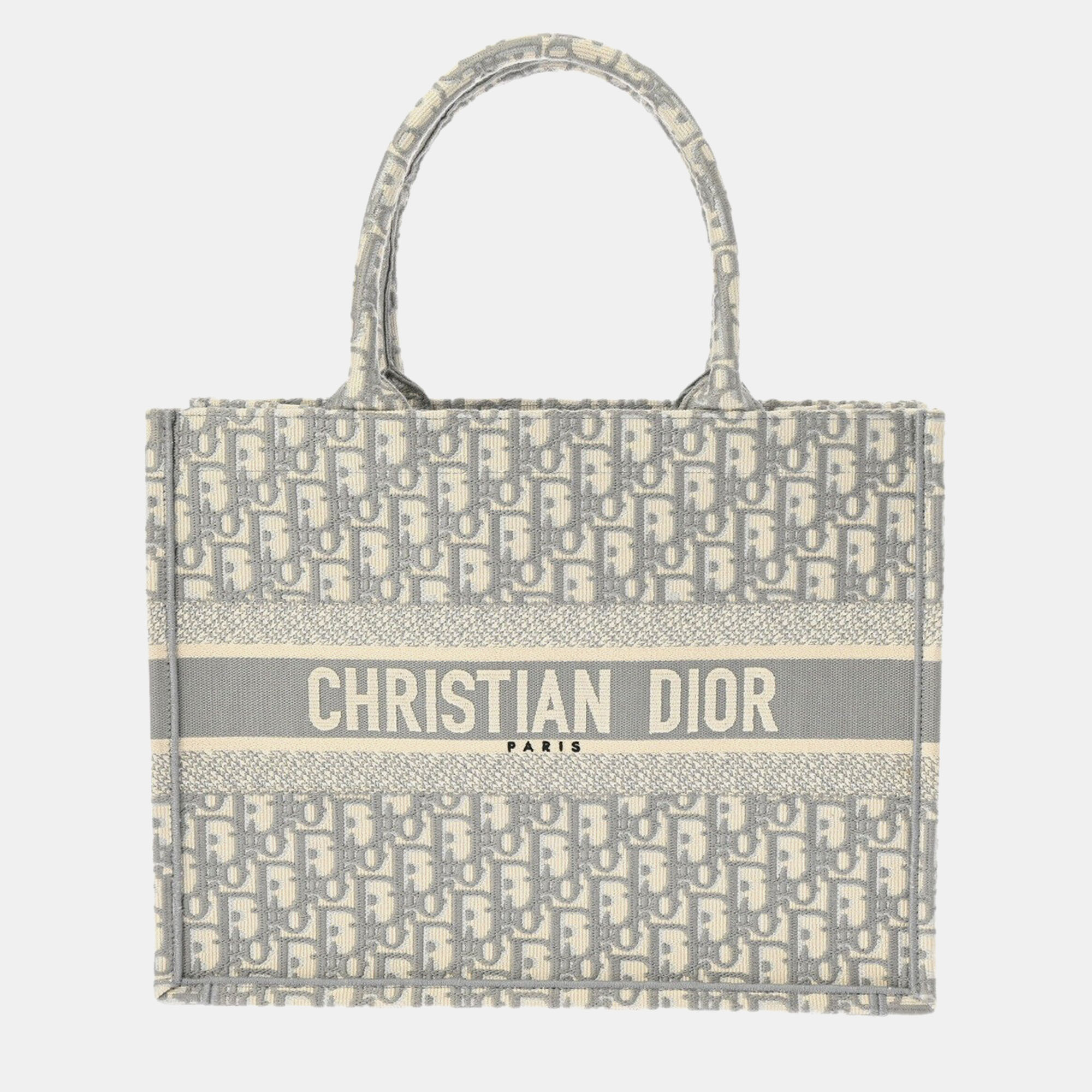 

Dior Grey Canvas  Book Tote Bag