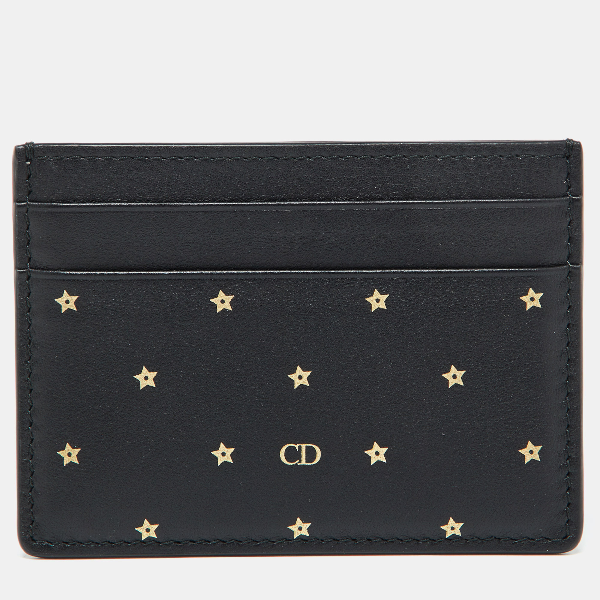 

Dior Black Leather Star Card Holder