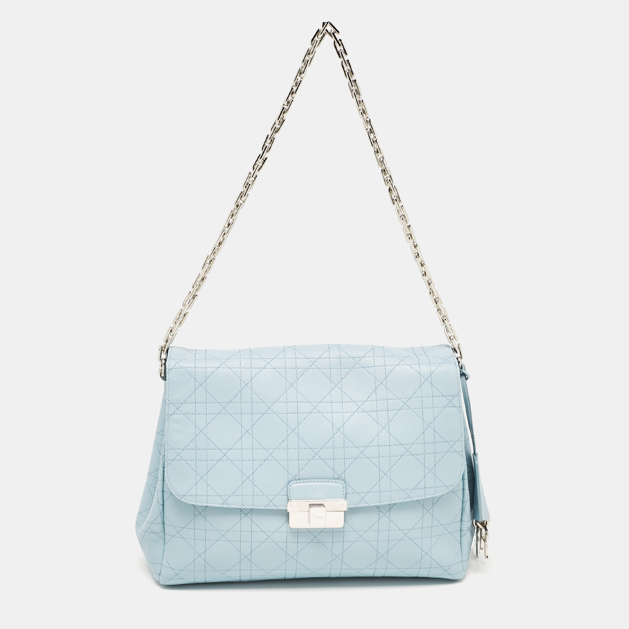 

Dior Light Blue Cannage Leather Diorling Shoulder Bag