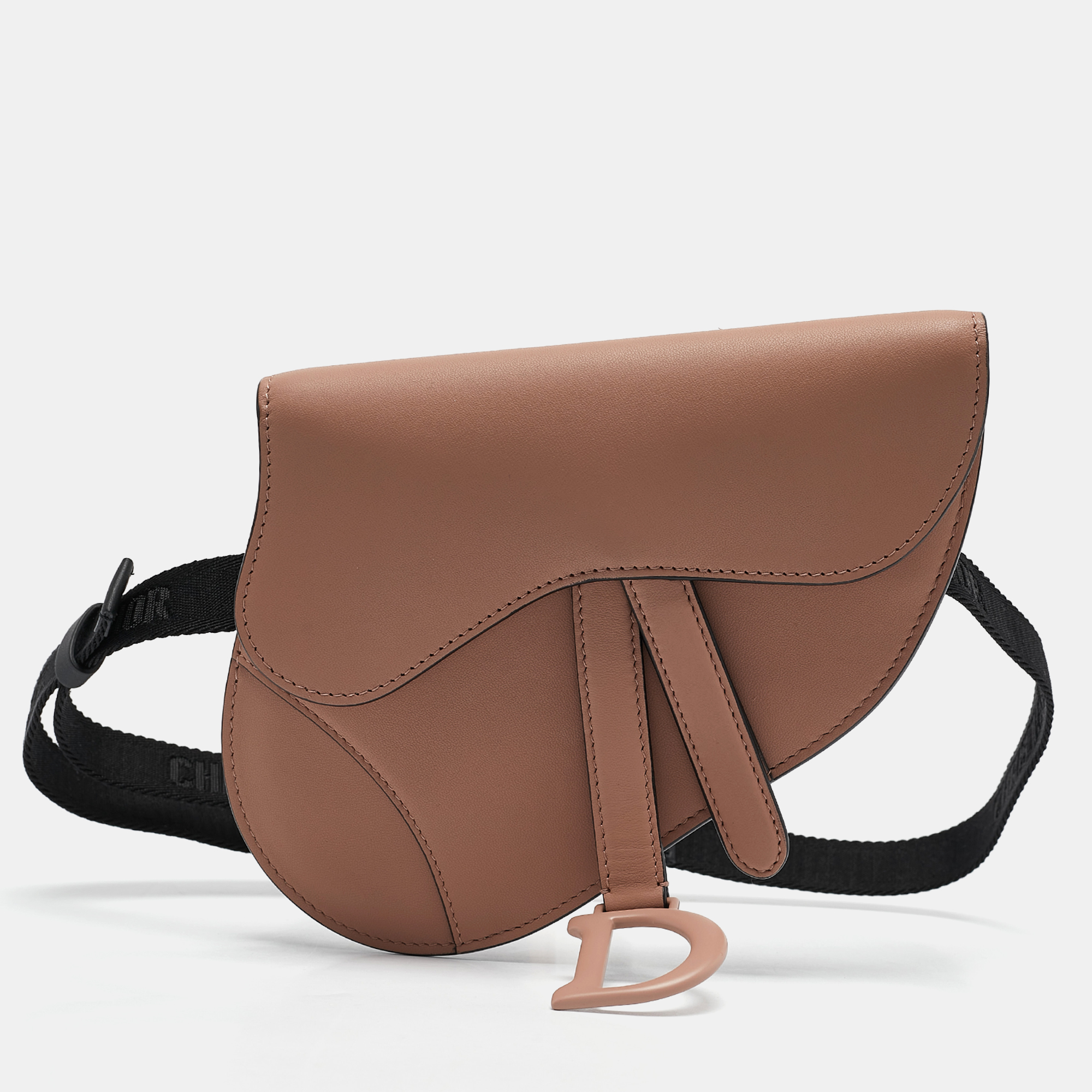 

Dior Beige Ultra Matte Leather Saddle Convertible Belt Bag