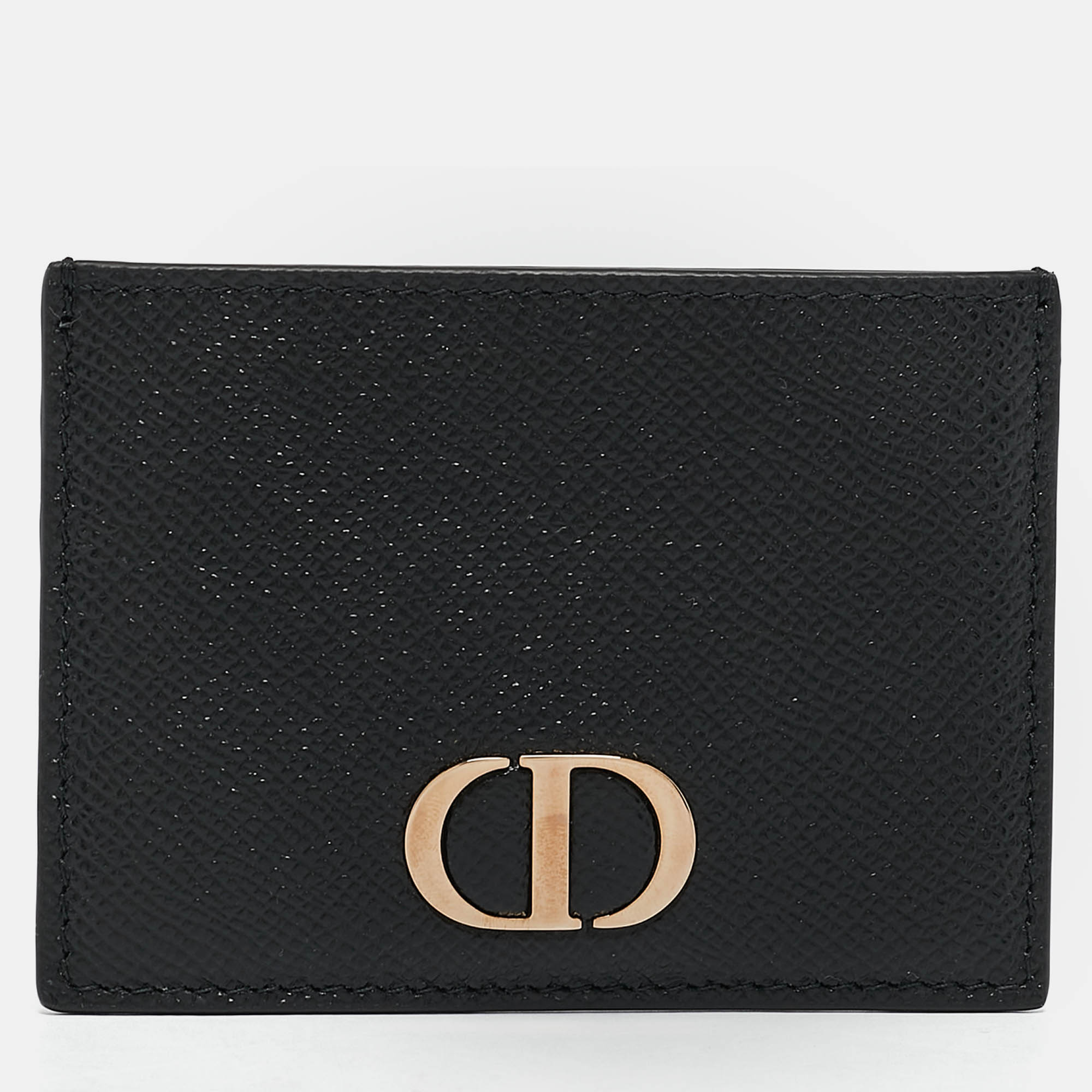 

Dior Black Leather 30 Montaigne Card Holder