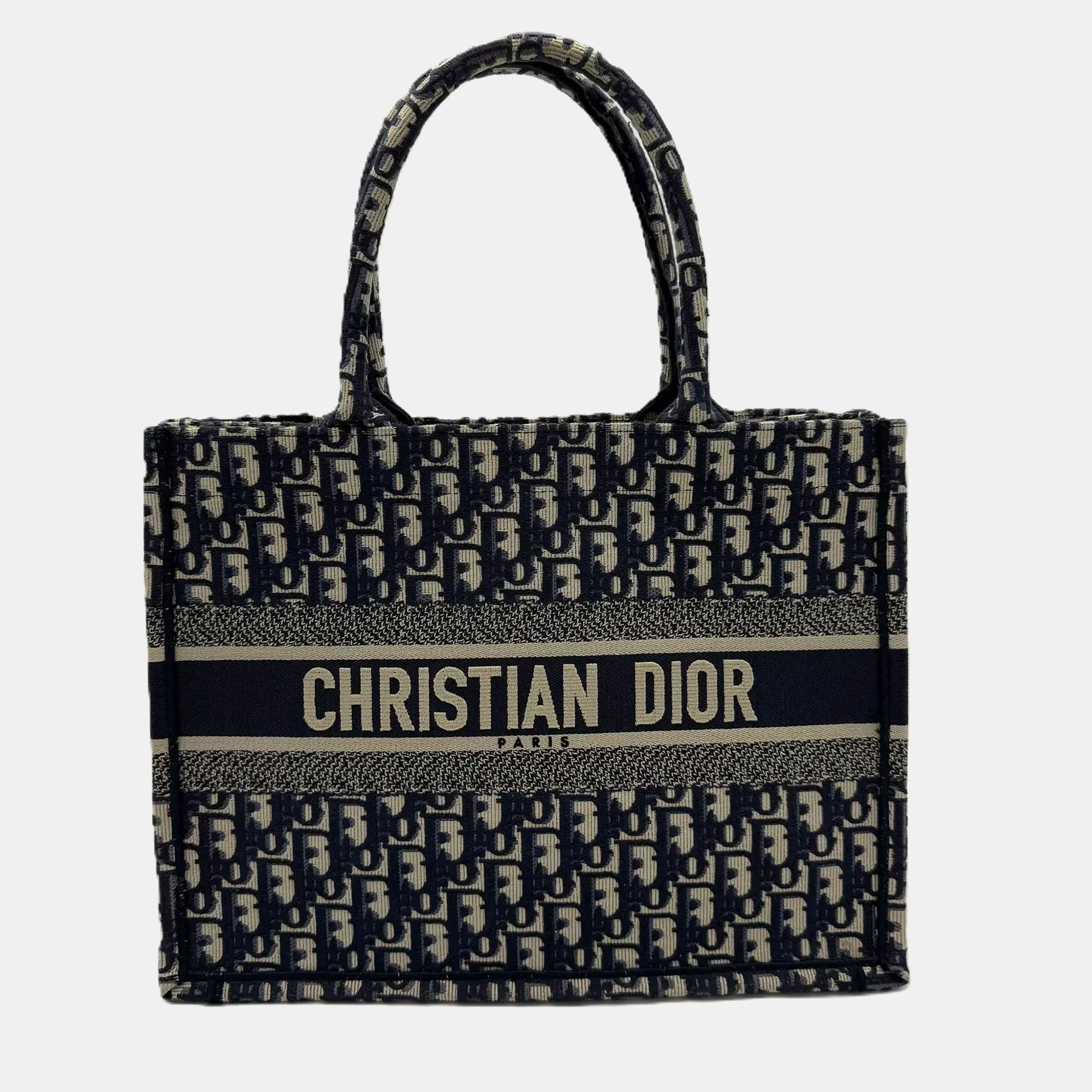 

Dior Book Tote Medium Oblique Navy, Navy blue