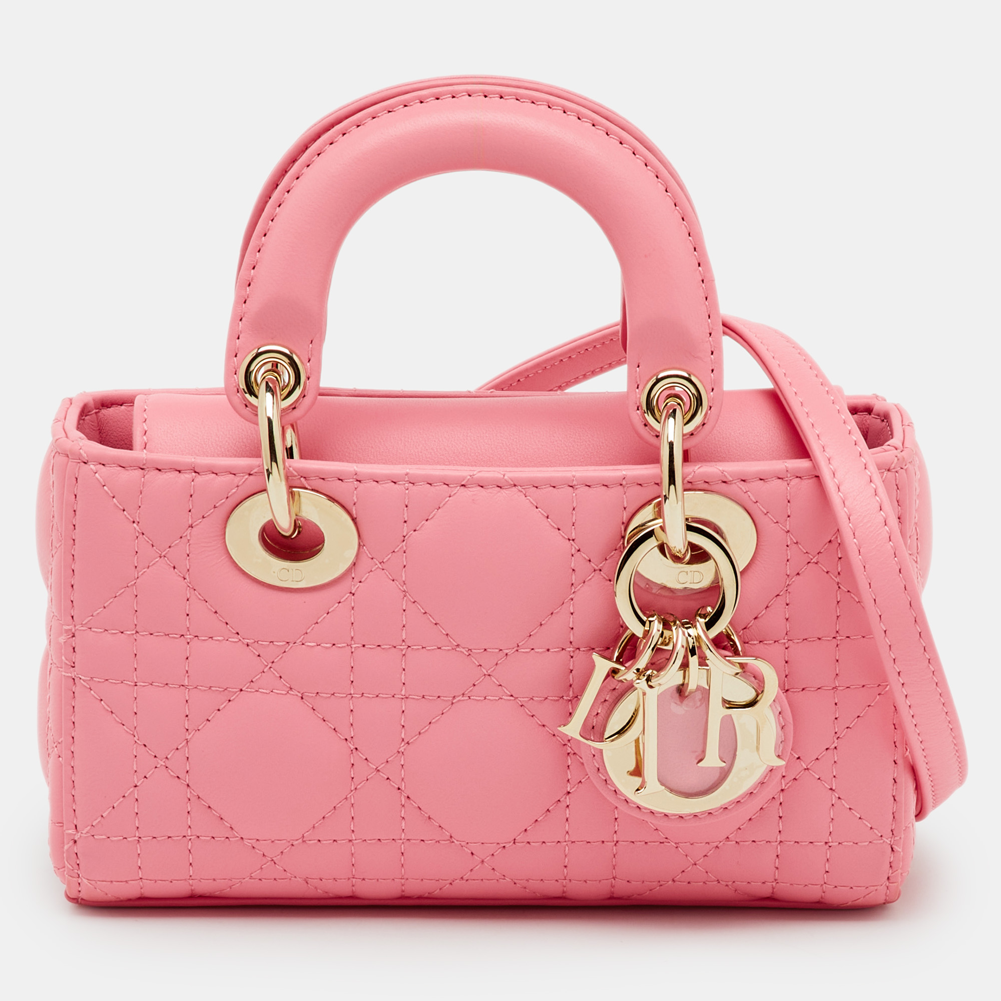 

Dior Pink Cannage Leather Lady D-Joy Micro Bag