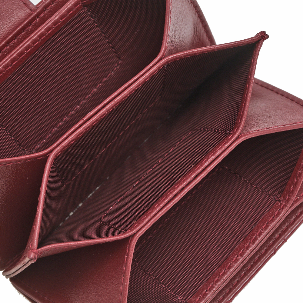 

Dior Red Cannage Patent Leather Lady Dior Gusset Card Case