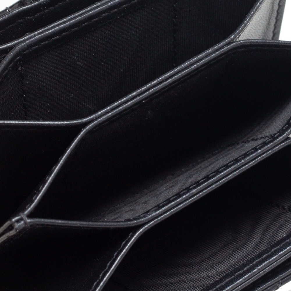 

Dior Black Cannage Patent Leather Lady Dior Gusset Card Case