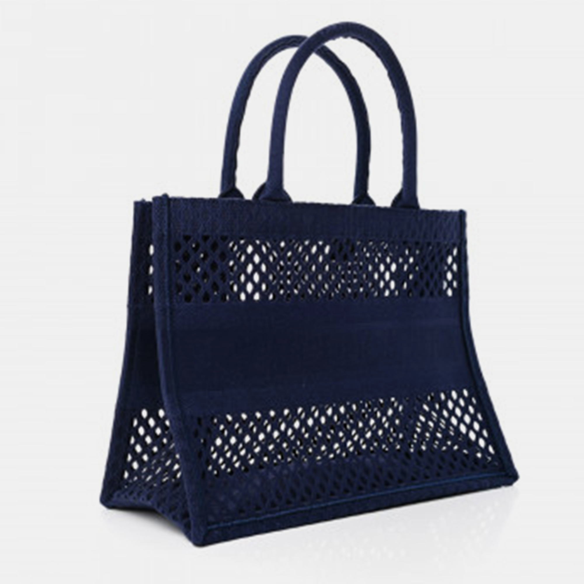 

Dior Blue Mesh Embroidery Book Tote