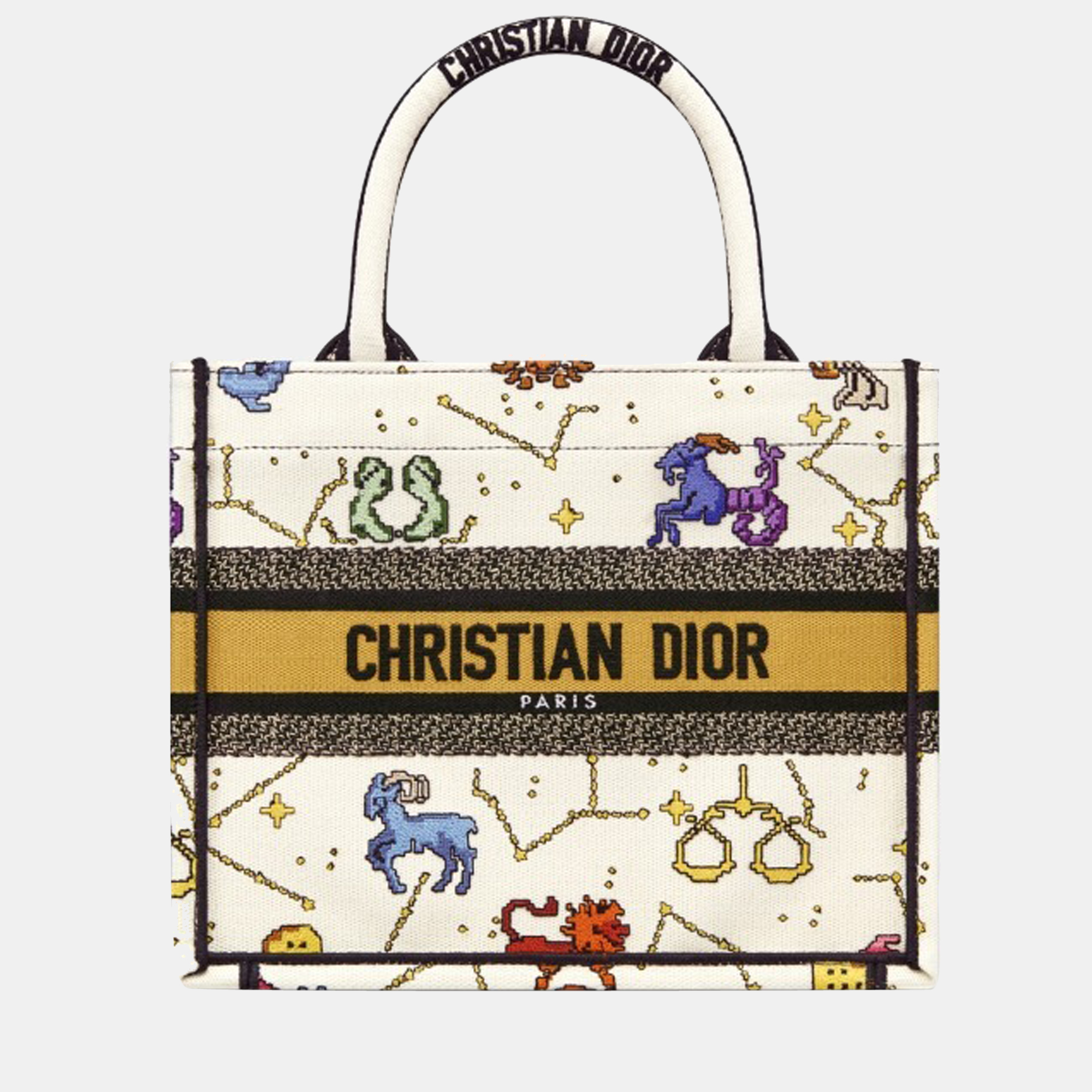 Christian Dior Large Pixel Zodiac Book Tote
