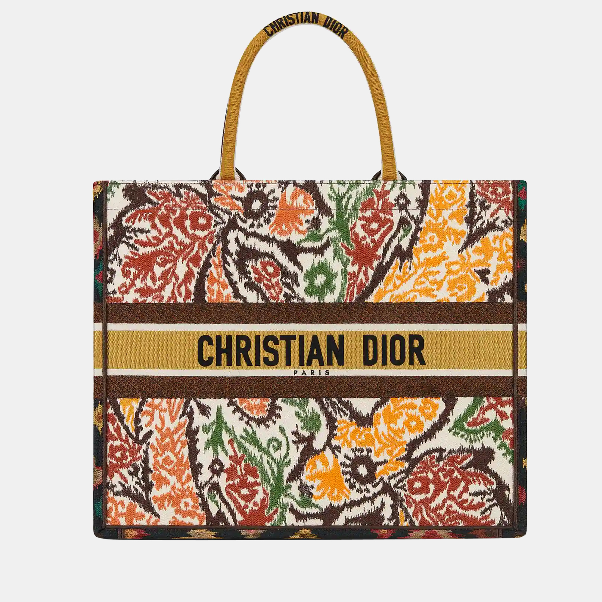 

DIOR Yellow Multicolor Dior Paisley Embroidery LARGE BOOK TOTE M1286ZJAP885U