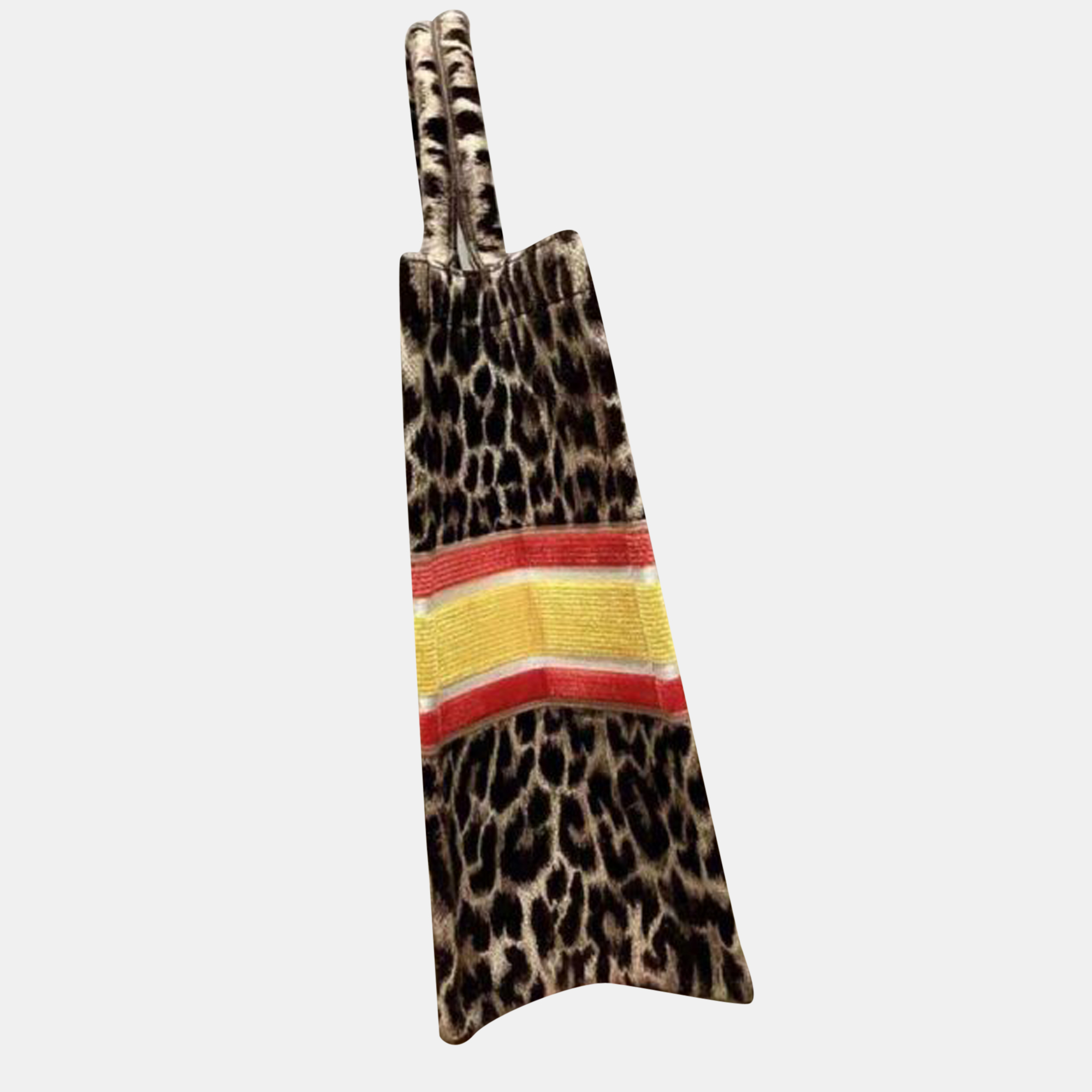 

DIOR Beige and Black Mizza Velvet Embroidery LARGE BOOK TOTE M1286ZTGT918U