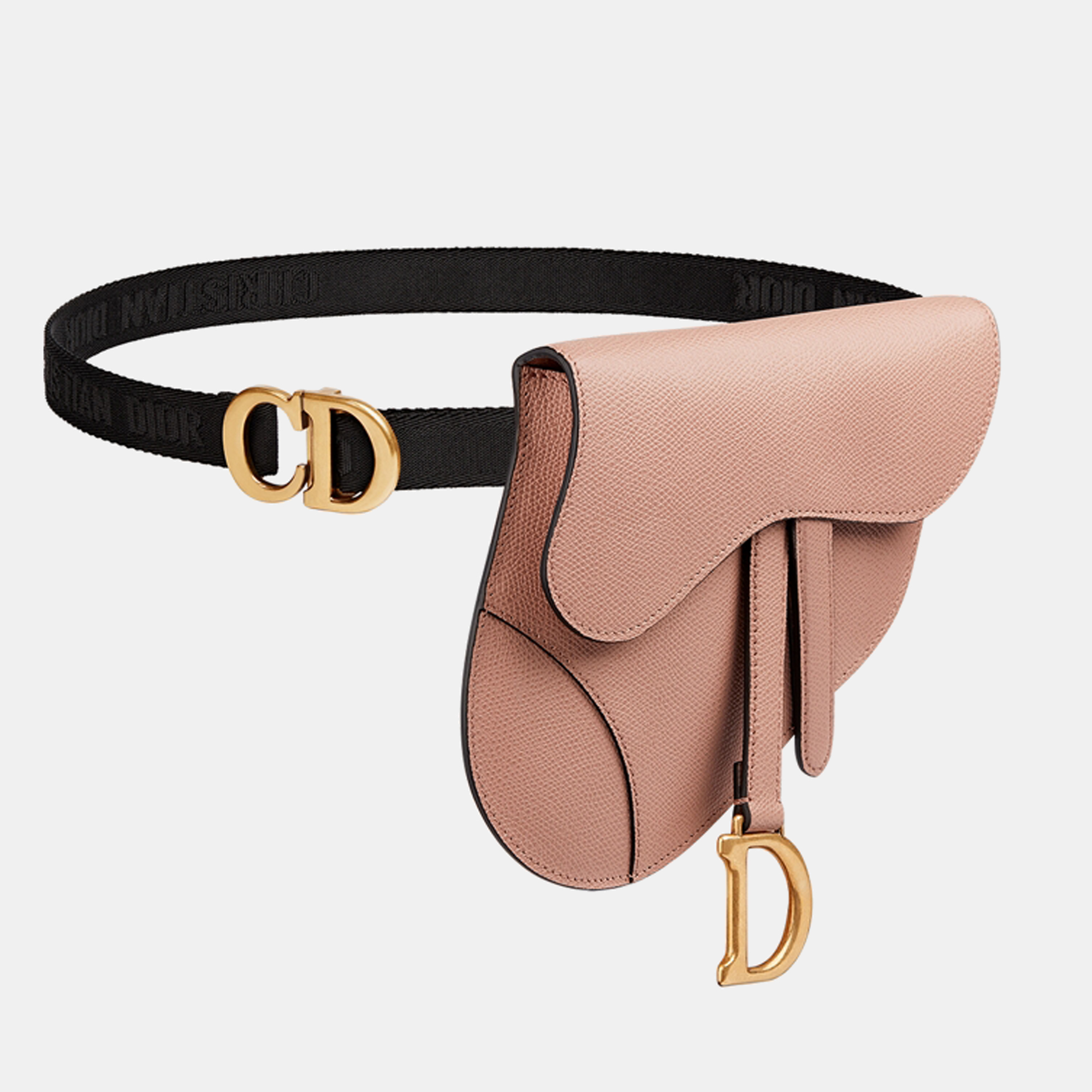 

Blush Grained Calfskin SADDLE BELT POUCH S5632CWVG50PU, Pink