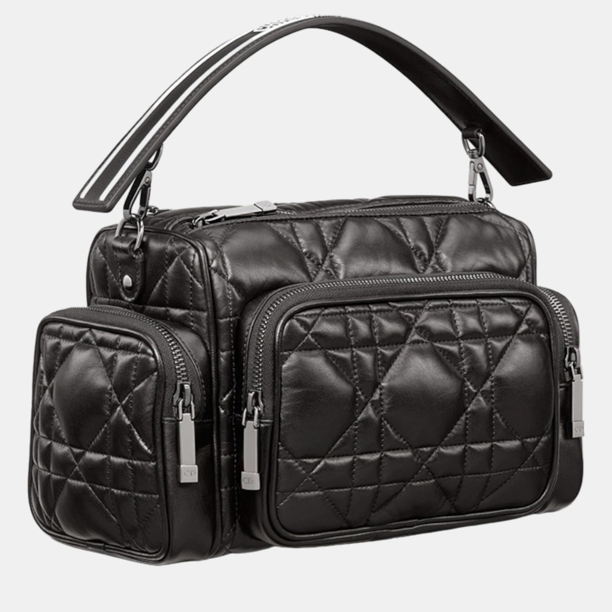 

DIOR Black Macrocannage Calfskin CAMERA BAG M9720BJMK900U