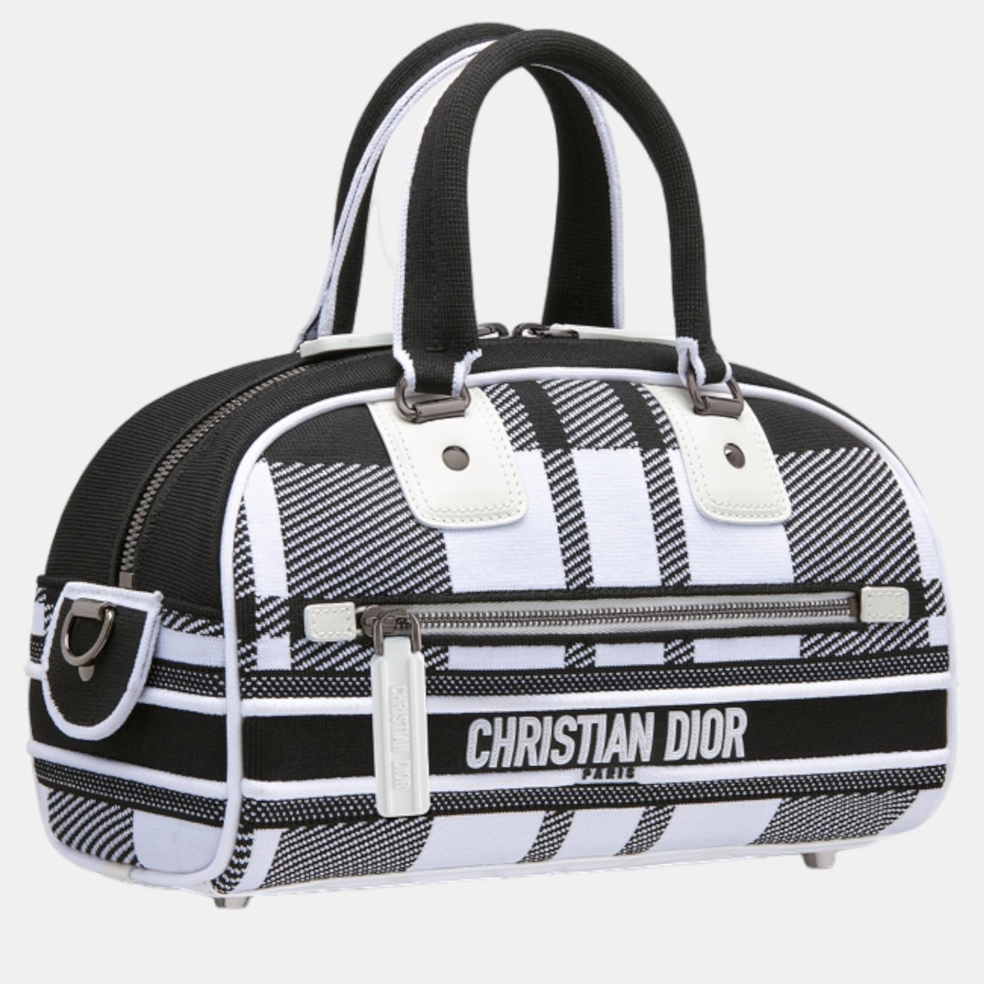 

Christian Dior Black technical mesh Bowling bag