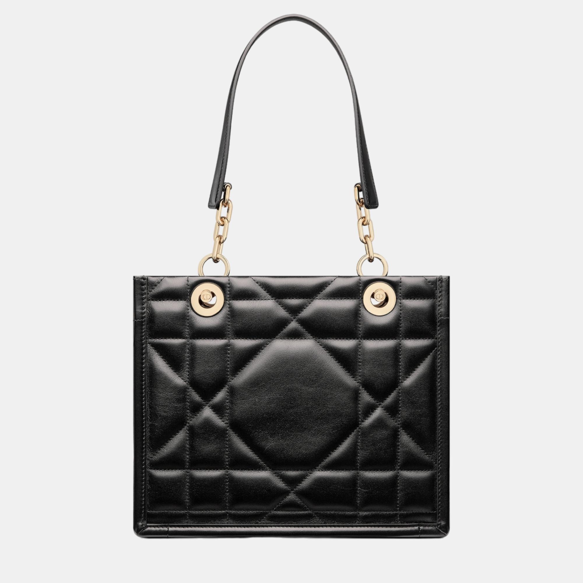 

Christian Dior Black Calfskin Tote Bag